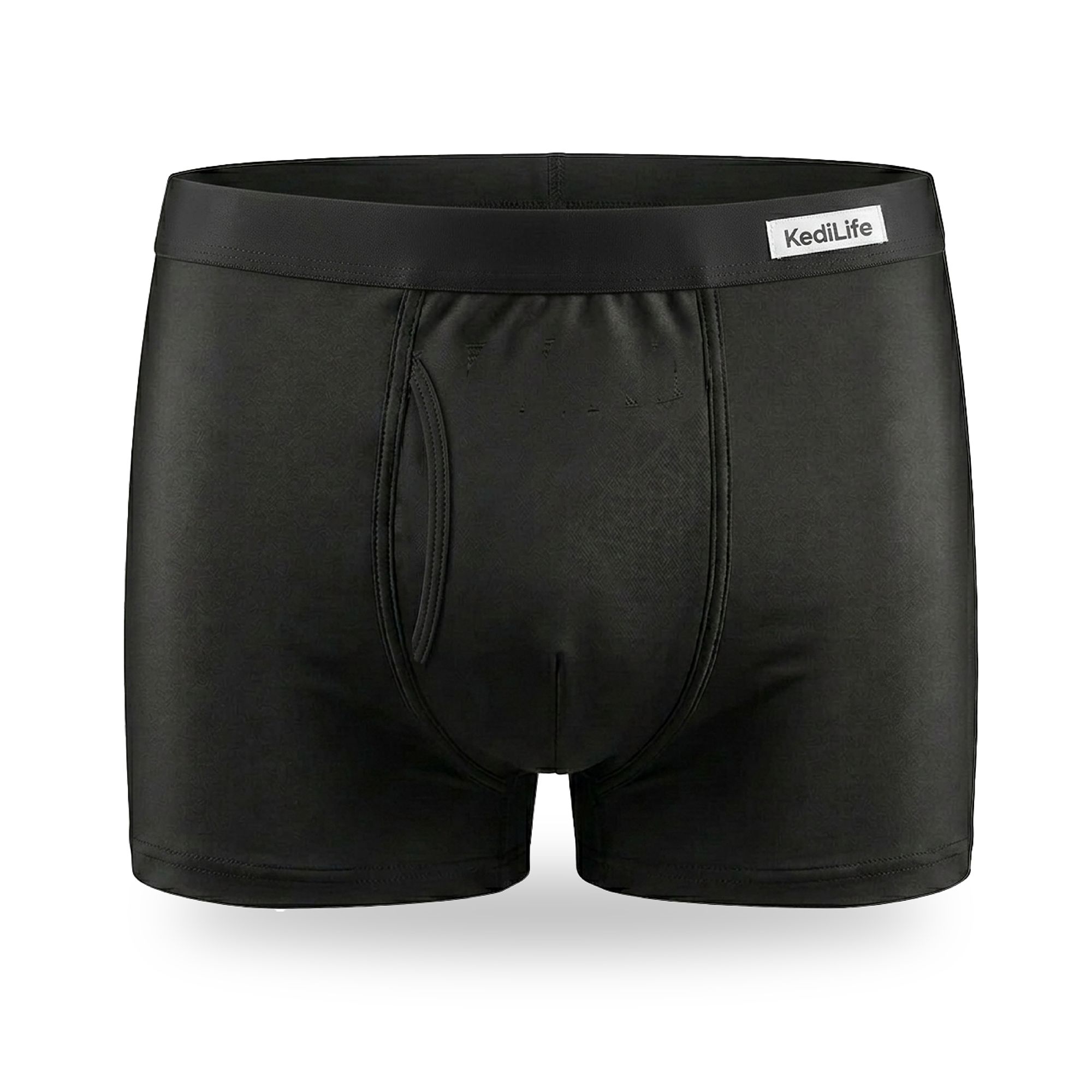 KediLife Inkontinenzunterhose für Herren, Boxershorts Schwarz 1 St