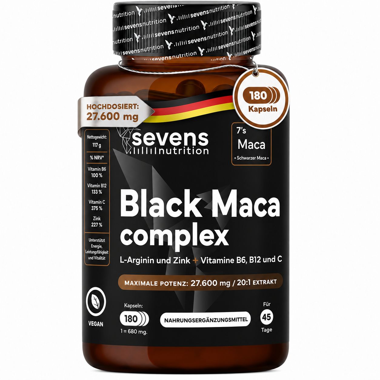 SEVENS NUTRITION Maca Kapseln