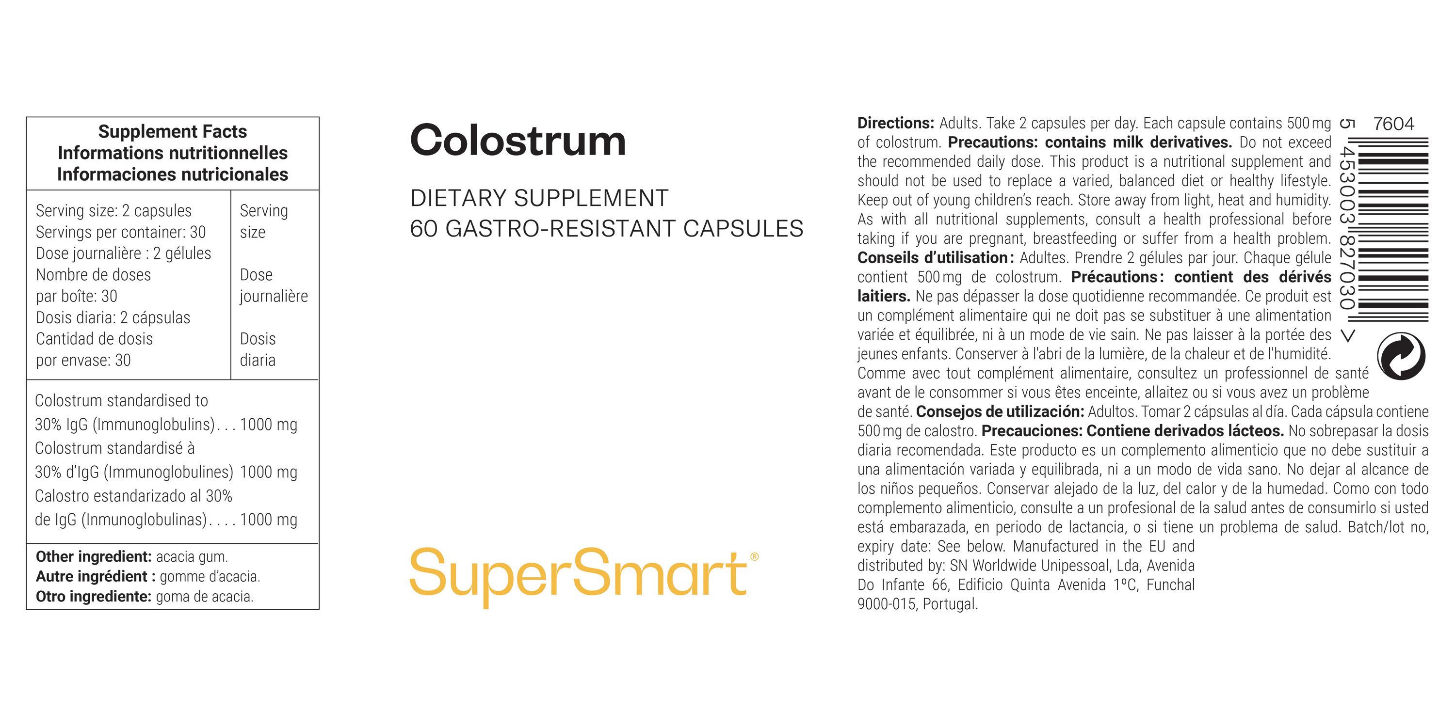 SuperSmart - Colostrum 60 St