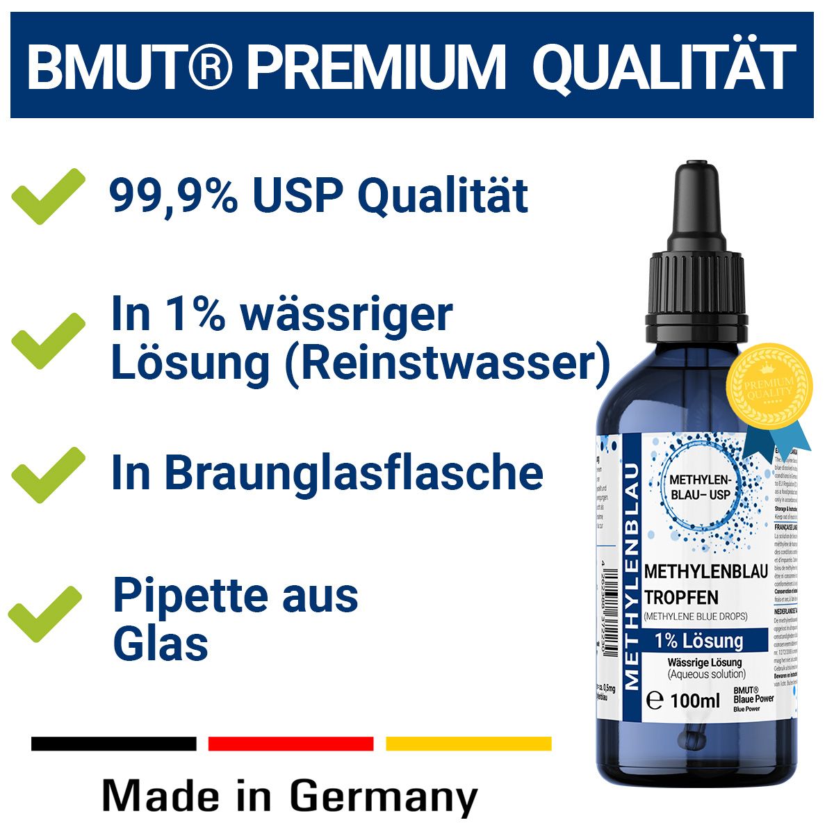 BMUT Methylenblau 1% Tropfen USP