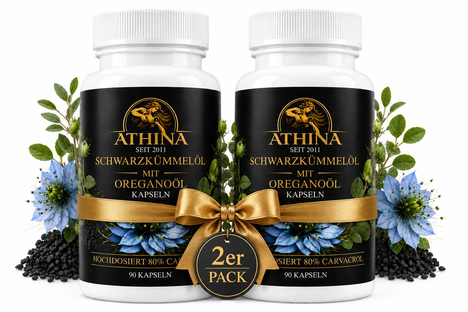 Athina® Oreganoöl mit Schwarzkümmelöl