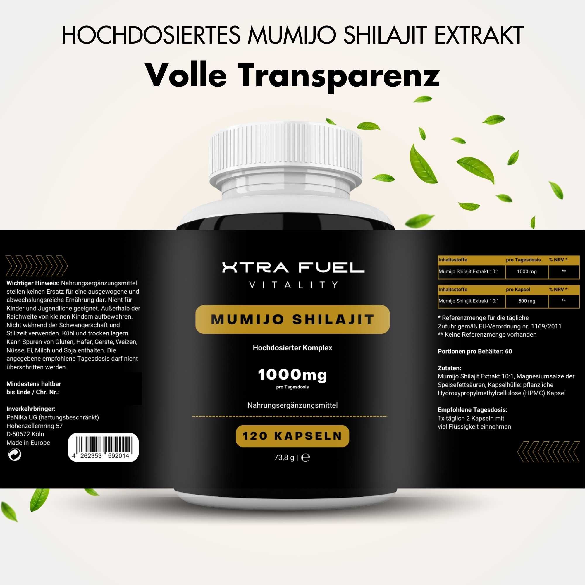 XTRA FUEL Shilajit Kapseln