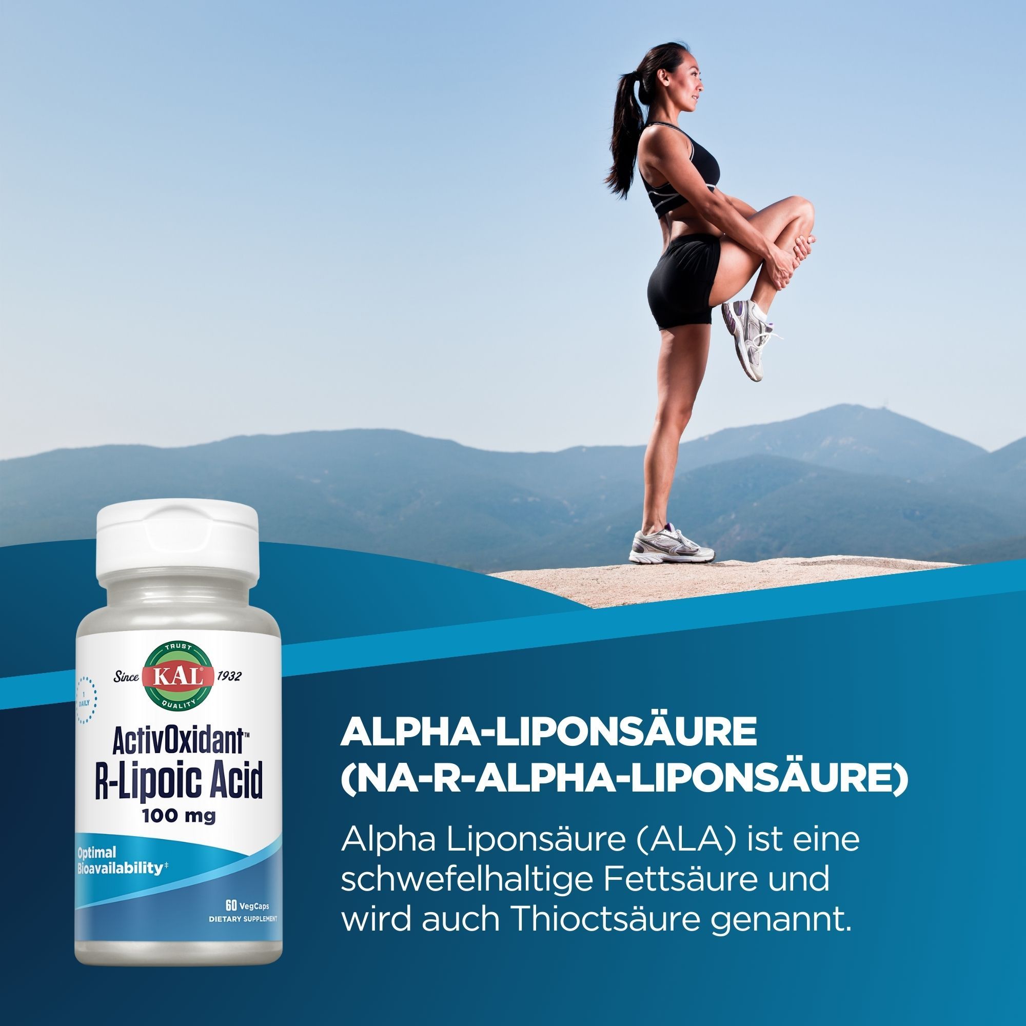 KAL Alpha-Liponsäure (Na-R-alpha-Liponsäure) 100 mg