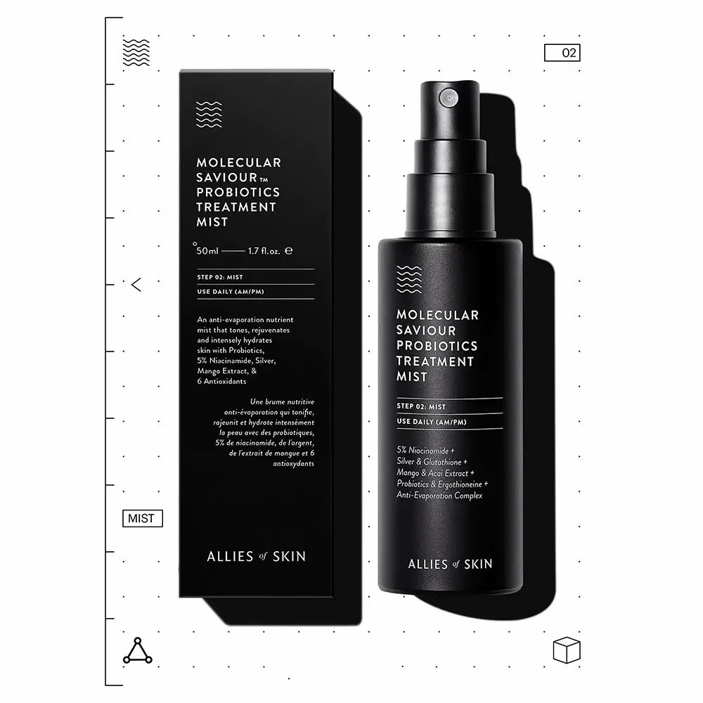ALLIES OF SKIN Probiotics Mist – feuchtigkeitsspendendes Gesichtsspray