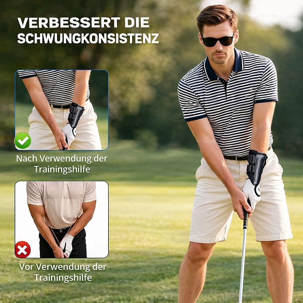 Golf Handgelenkstütze mit Schiene, verstellbare Bandage, atmungsaktiv für Training