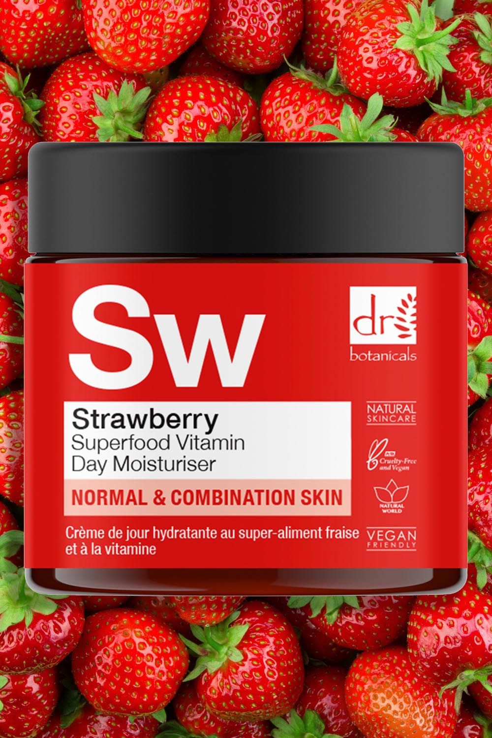 Dr Botanicals Strawberry Superfood Vitamin C Day Moisturiser