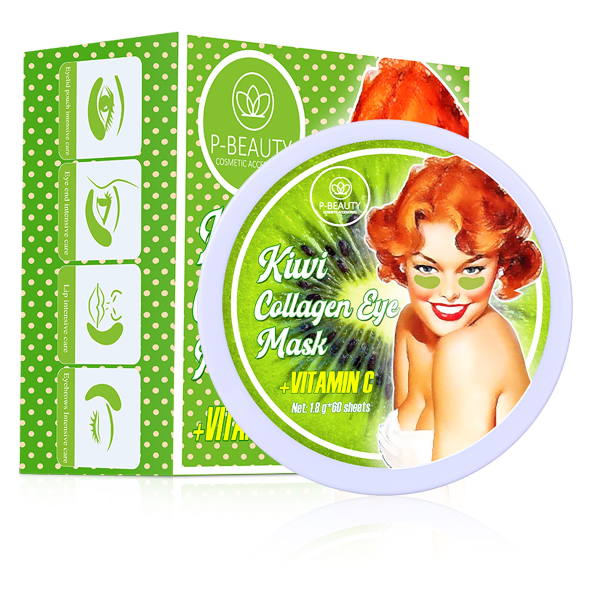 P-Beauty Augenpads Hydrogel Anti Aging Kiwi