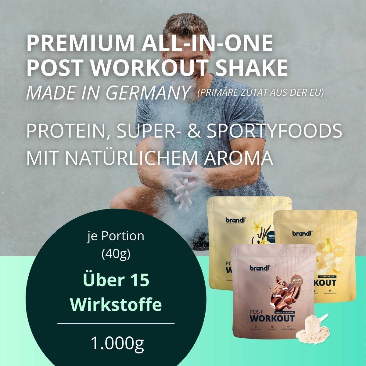 brandl® Protein-Pulver All-in-One nach dem Training