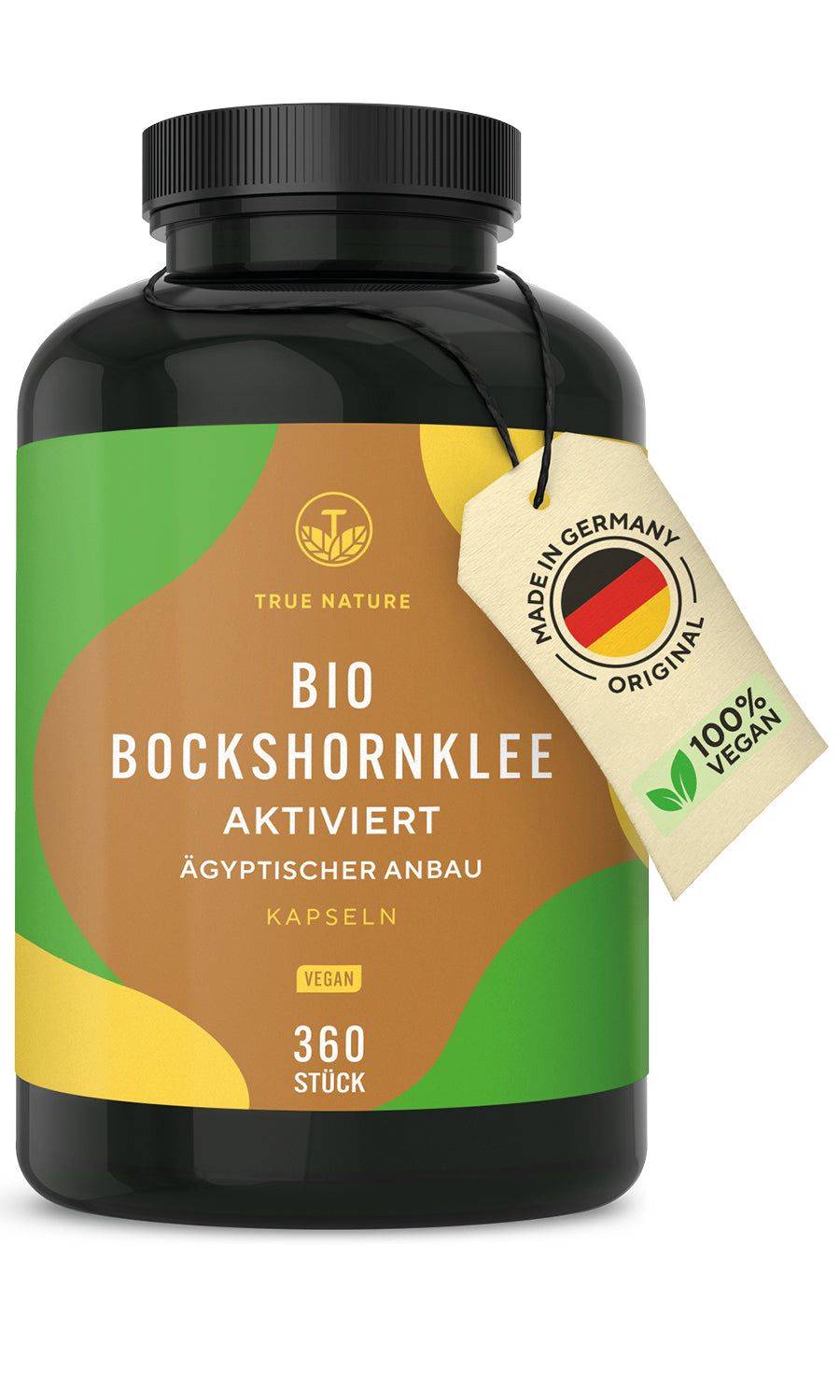 TRUE NATURE® Aktivierte Bio Bockshornklee Kapseln - Vegan & Made in Germany