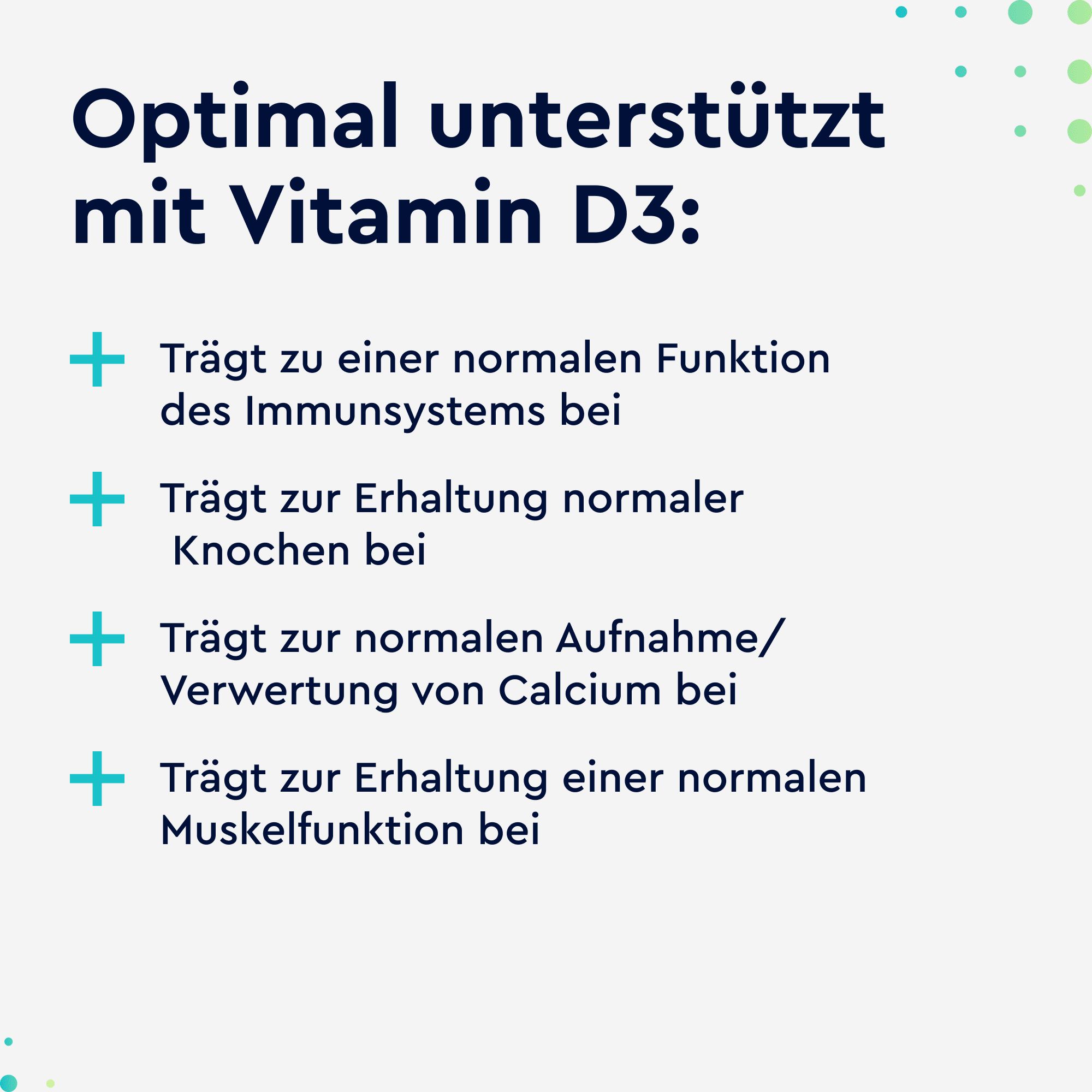 gloryfeel® Vitamin D3 2000 I.E. - 400 Tabletten hochdosiert