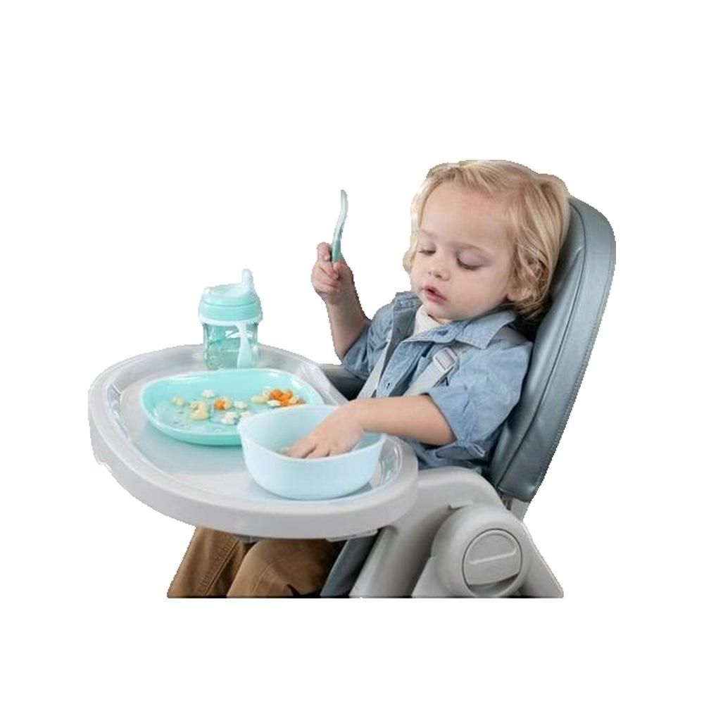 Kubek Niekapek Trinkbecher für Kinder ab 6 Monaten, 200 ml, türkis