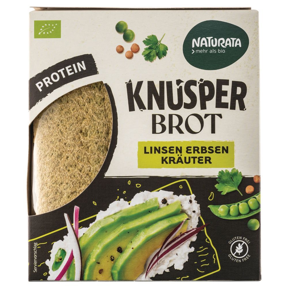 Naturata Knusperbrot Linse Erbse mit Kräutern