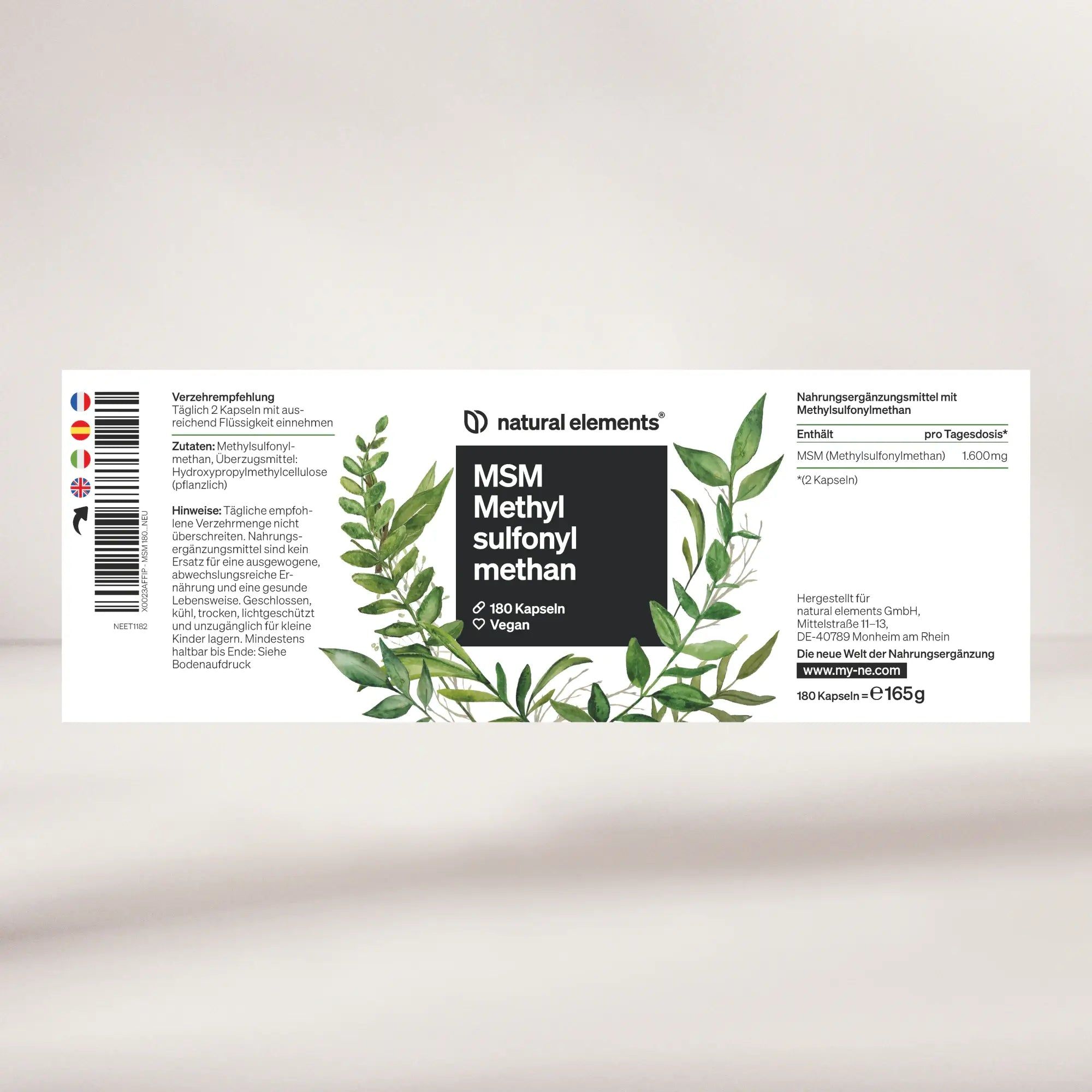 natural elements MSM Kapseln