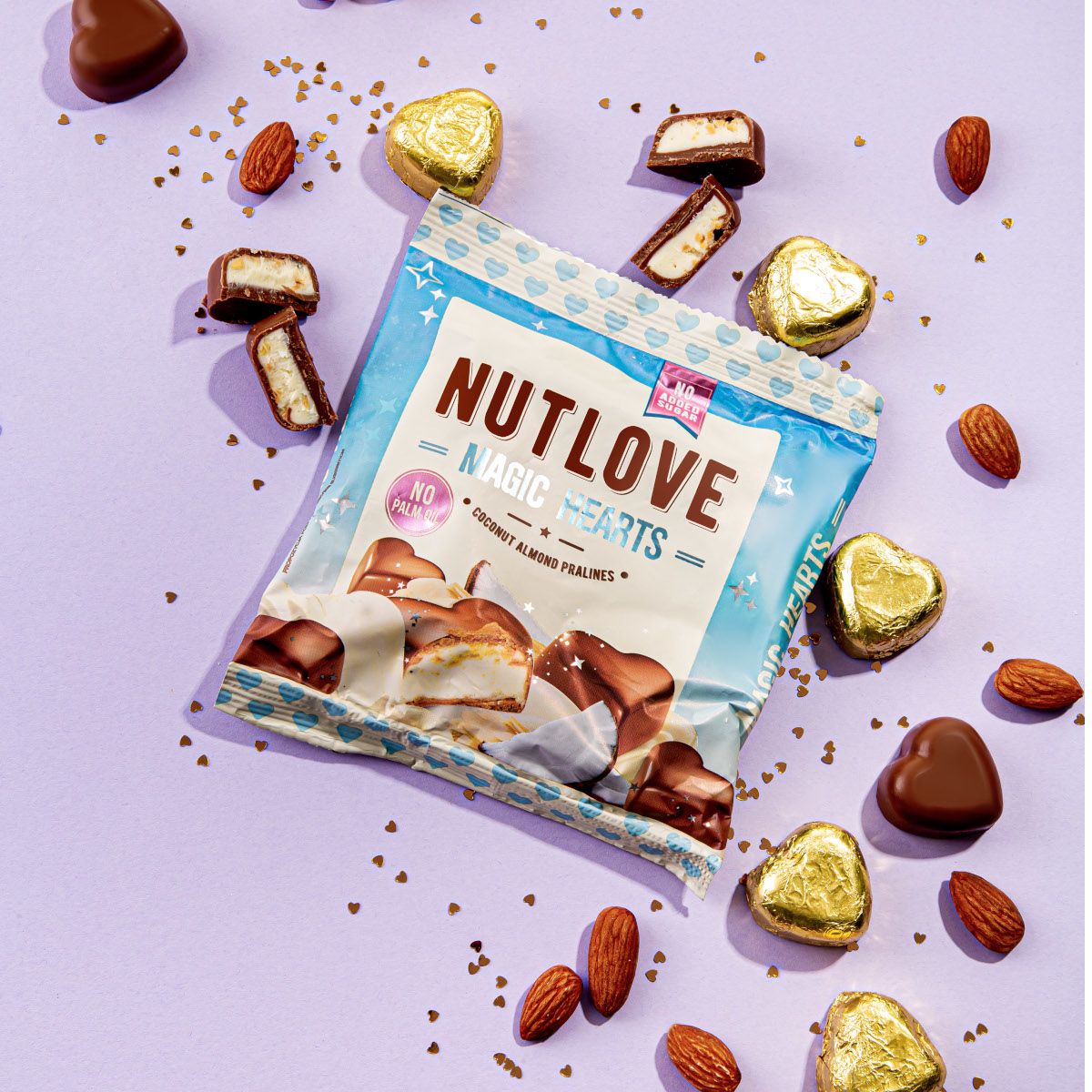 Allnutrition Nutlove Magic Hearts Coconut Almond Pralines