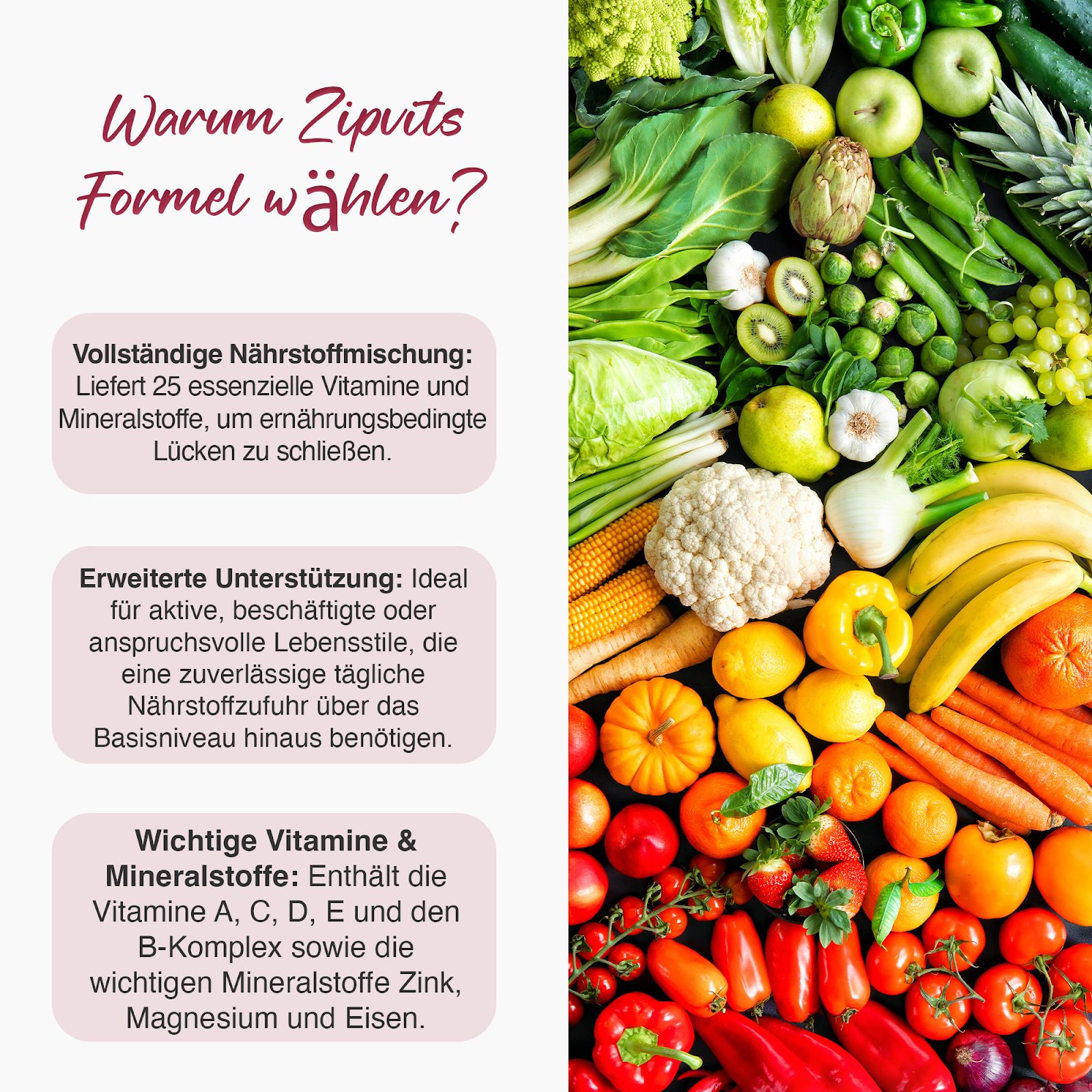 Zipvit A-Z Multivitamin High Strength - 25 Vitamine & Mineralstoffe