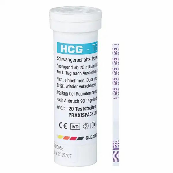 Cleartest hCG Schwangerschafts-Teststreifen