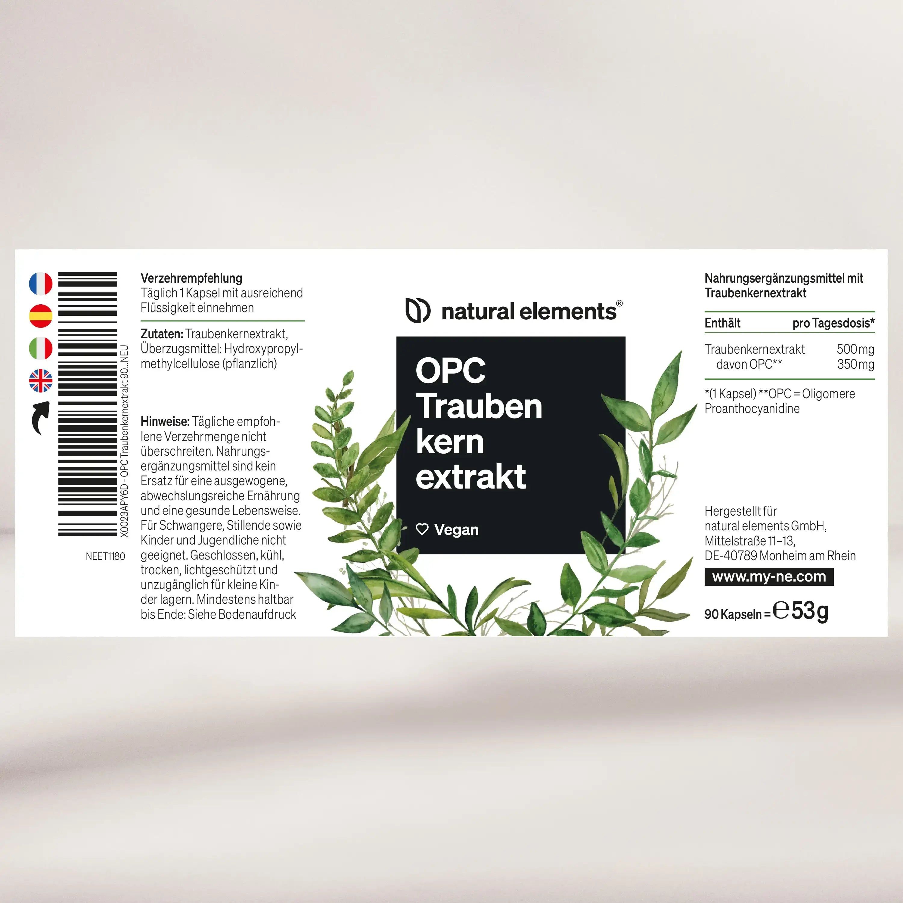 natural elements OPC Traubenkernextrakt