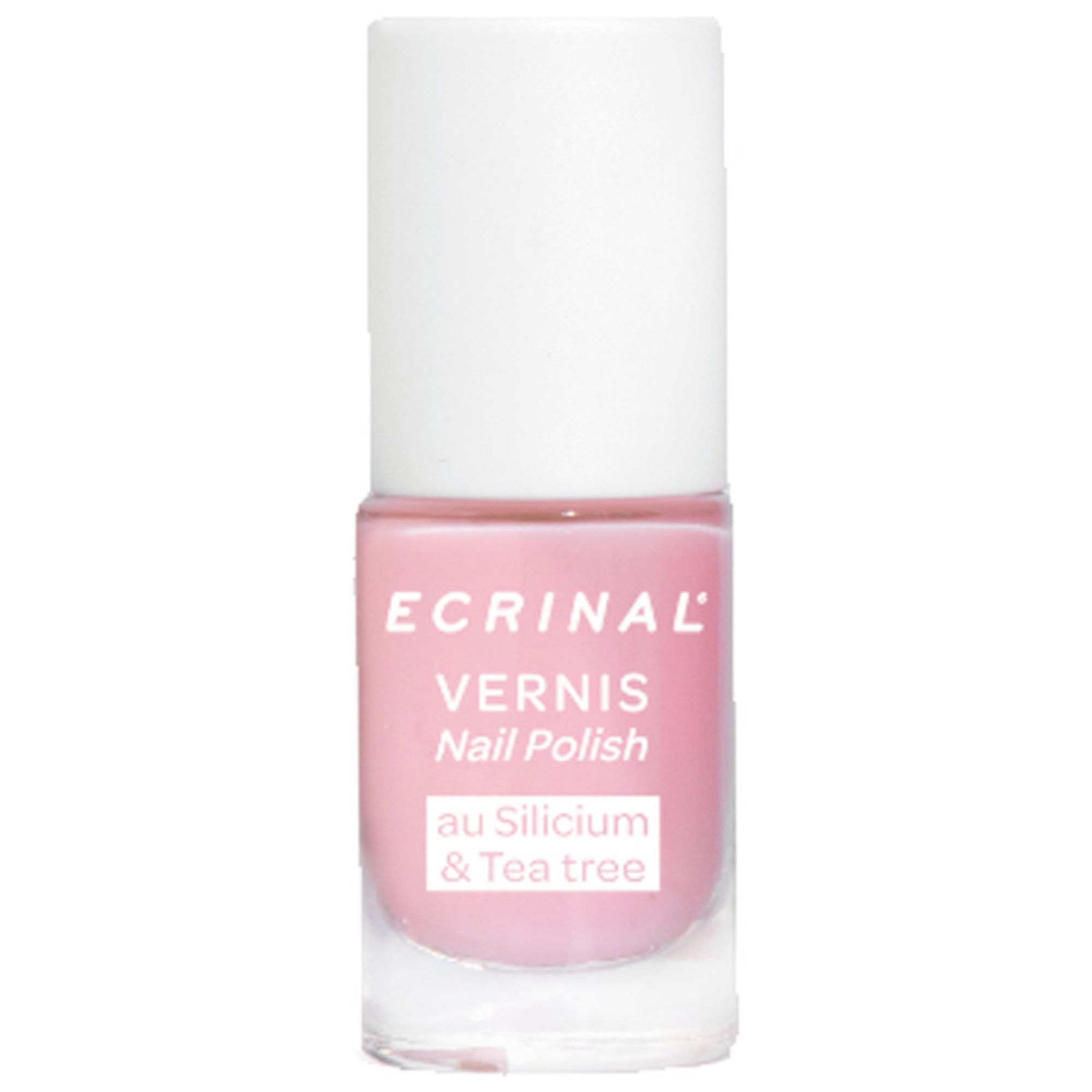 Ecrinal Nagellack Silicium + Tea Tree 5 ml (Farbe : Rosa) 2,2x6,3x6,3 cm