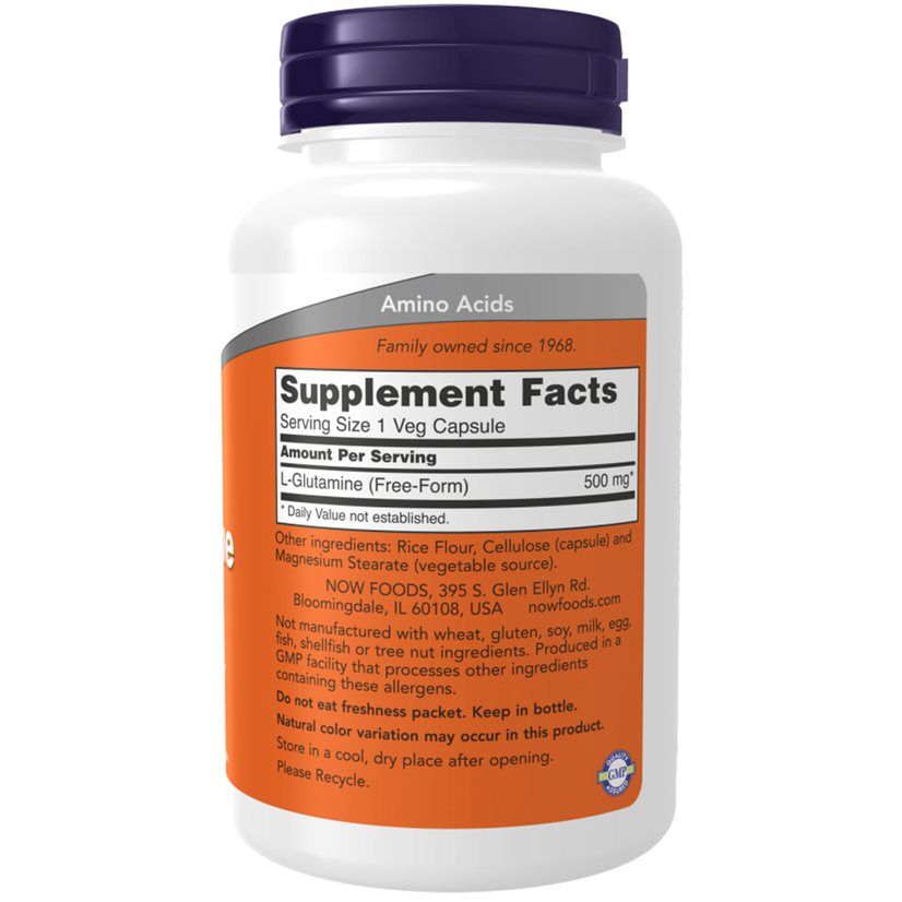 Now Foods, L-Glutamine, 500mg