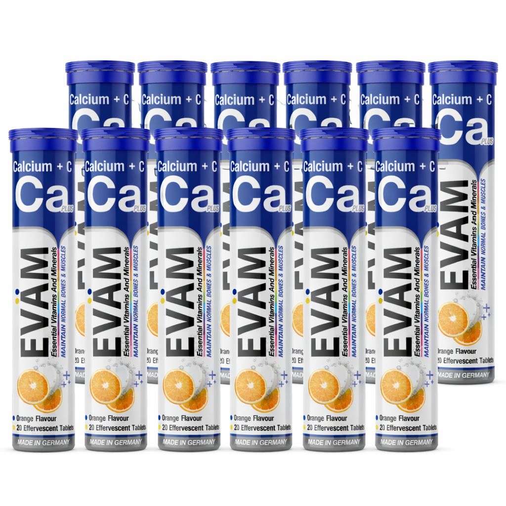 Eväm Calcium + Vitamin C Brausetabletten - 12 Set 240 St