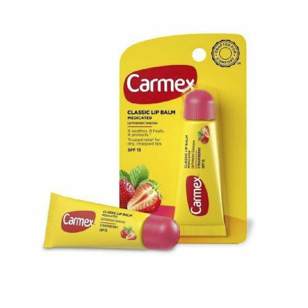 Carmex Tubo Di Balsamo Per Labbra Alla Fragola Spf 15 - Immagine 2