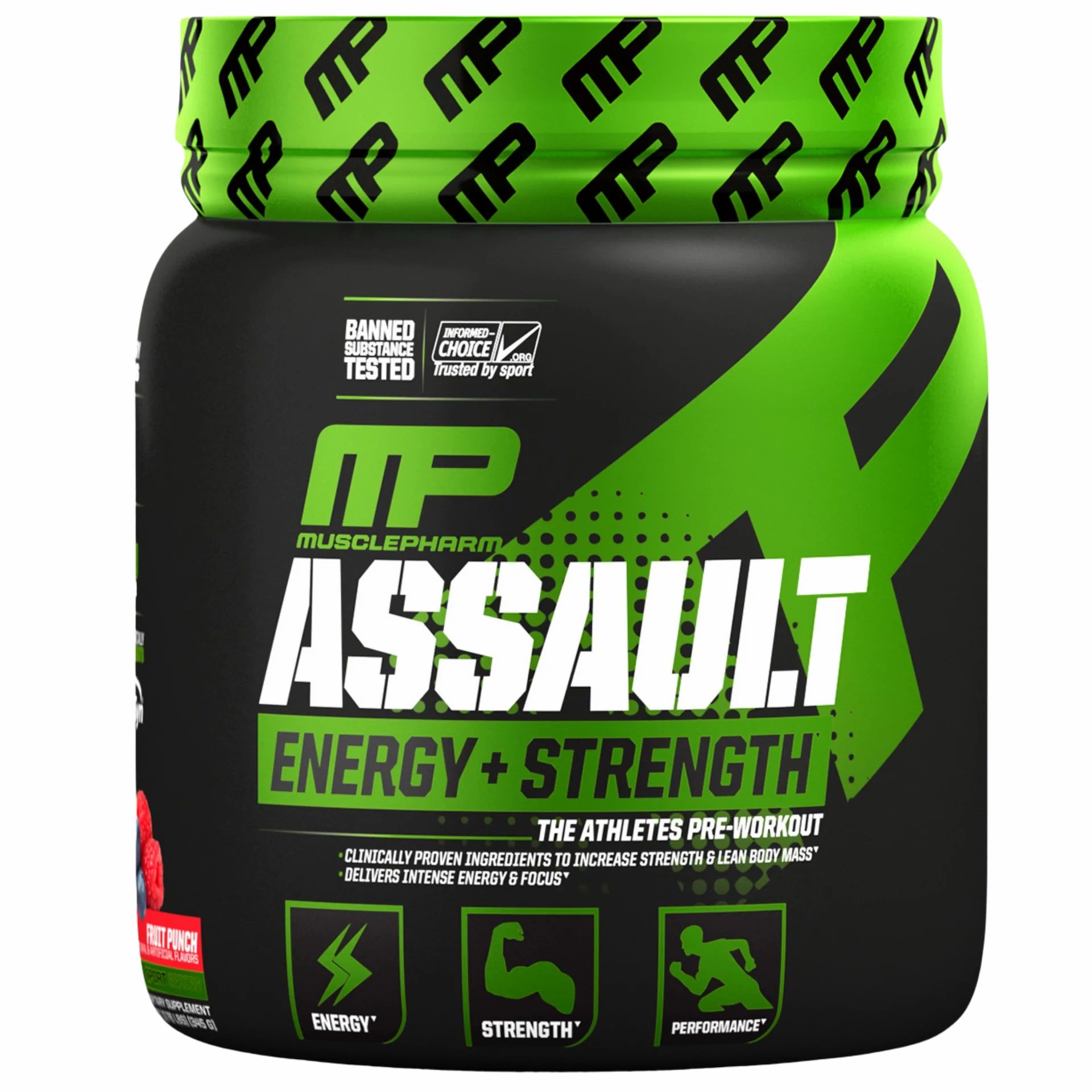 MusclePharm Assault Energy + Endurance - Green Apple