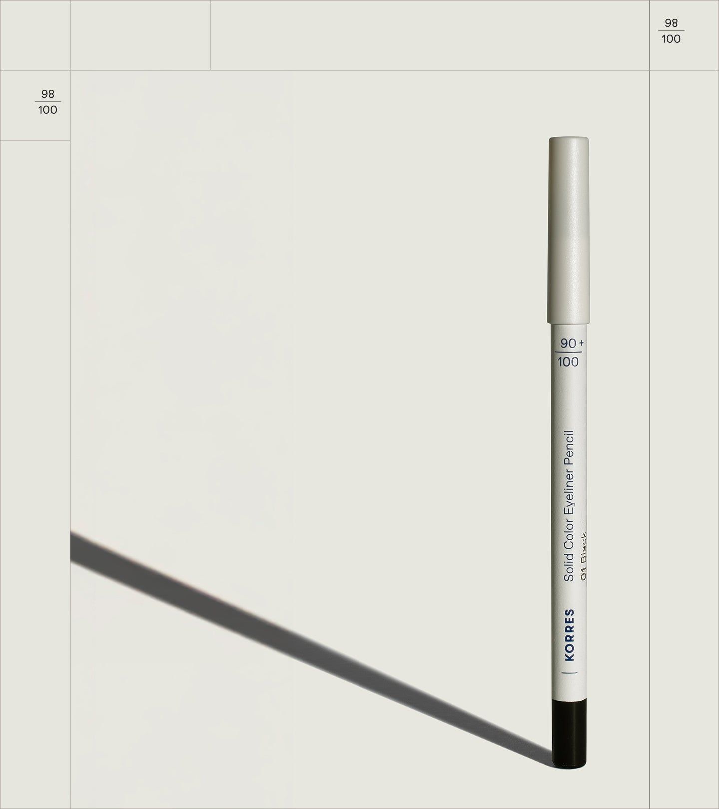Korres Solid Color Eyeliner Pencil 01 black 1,2 g Stifte