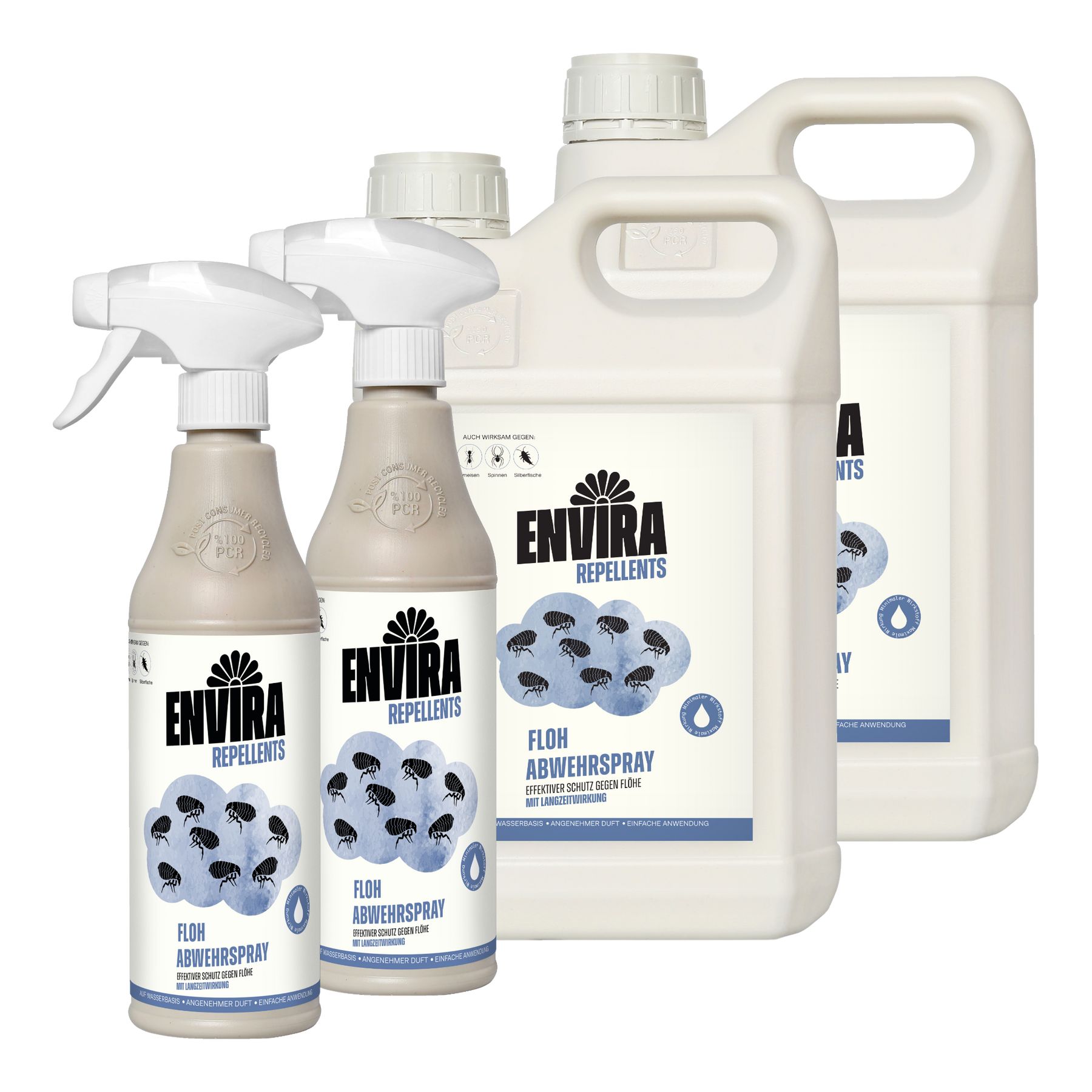 Envira Floh Abwehrspray mit Nachfüllpack