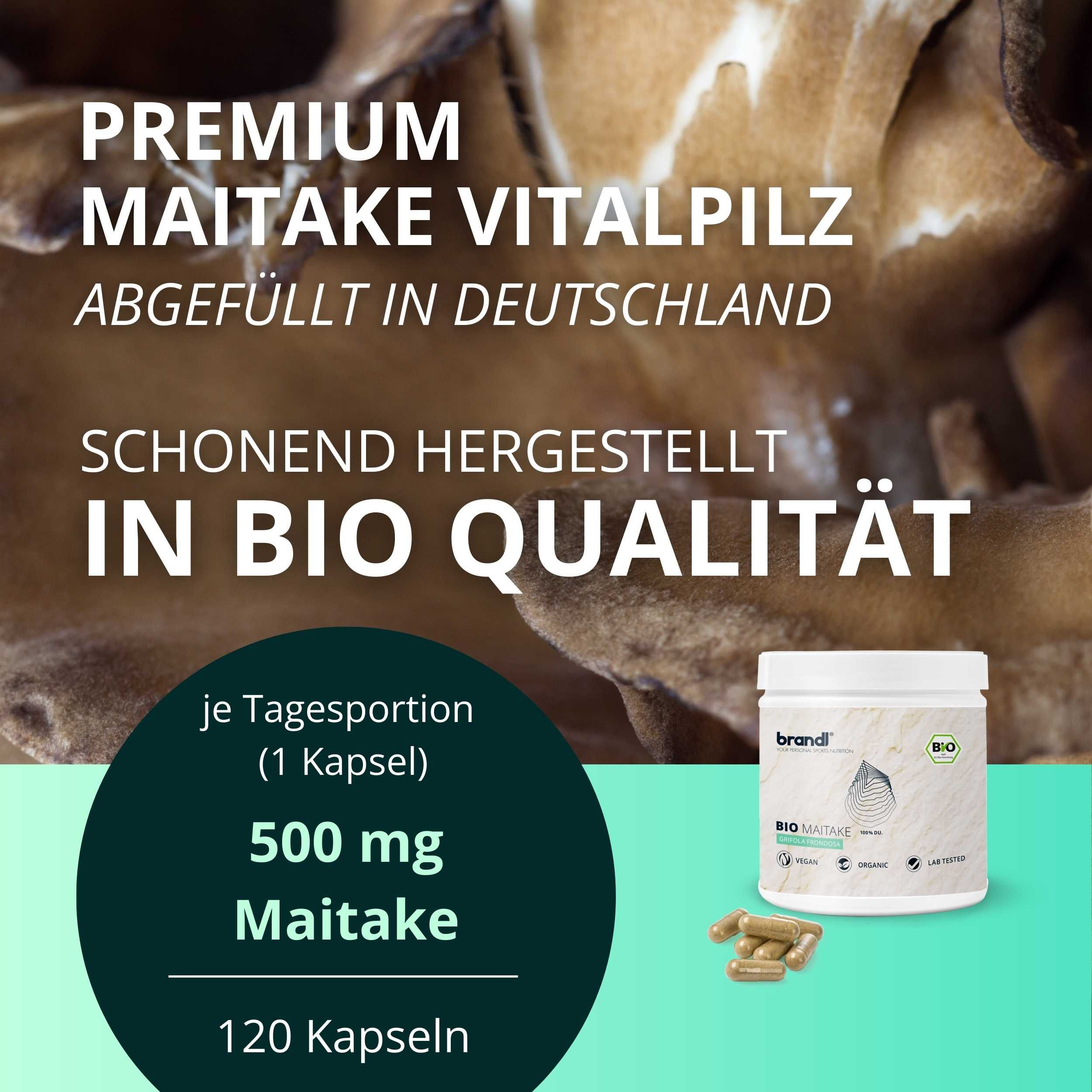 brandl® Bio Maitake Pilz Vitalpilz 120 St Kapseln