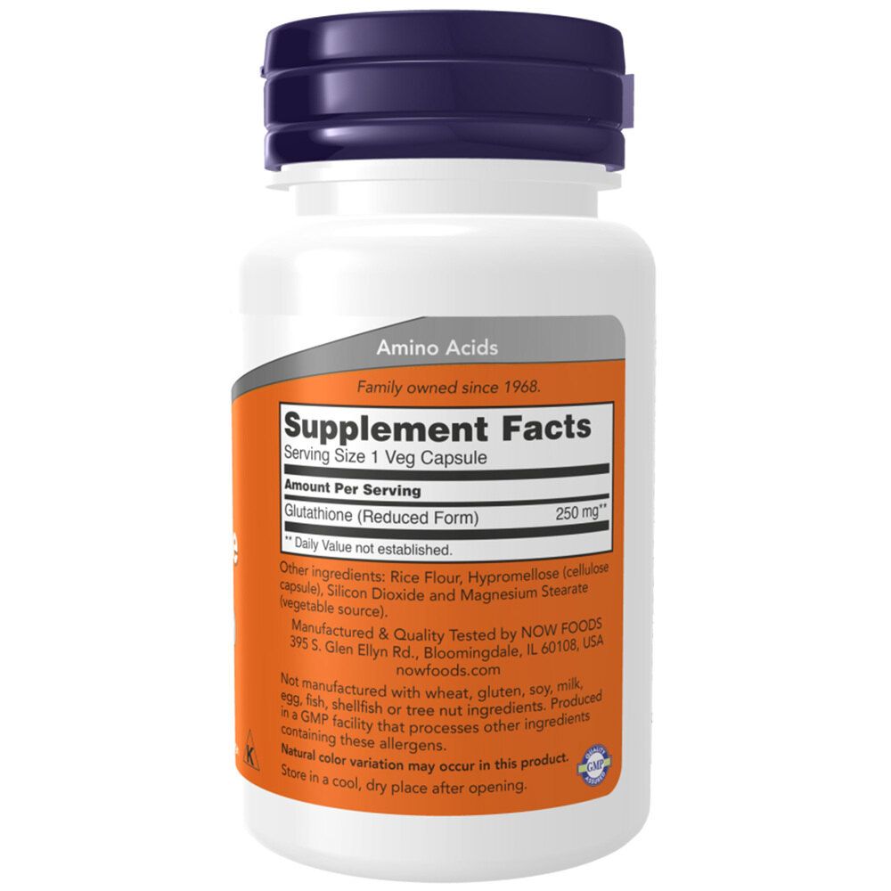 Now Foods, Glutathione, 250mg