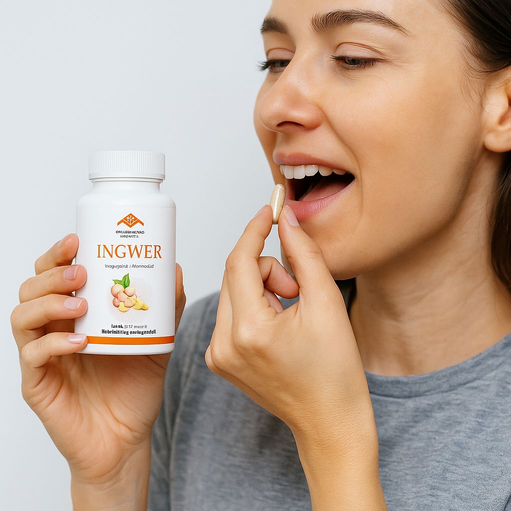 Ingwer 120 Kapseln | 1000 Mg Tagesdosis | HOCHDOSIERT