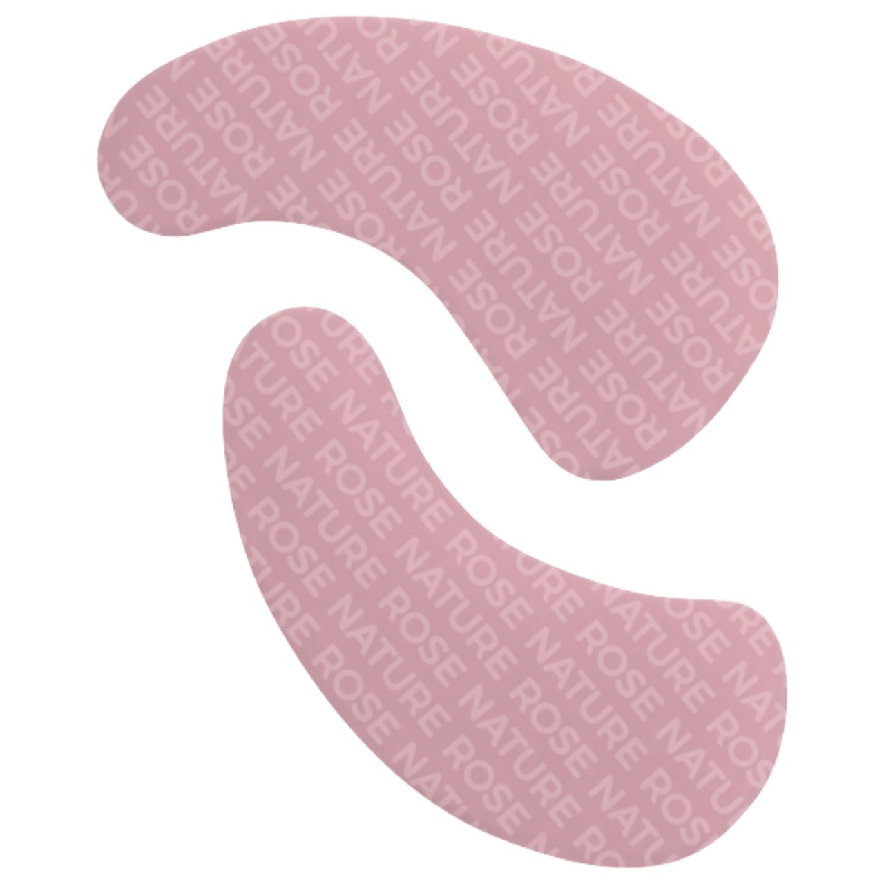 Rosa Augenpads-Verpackung. Marke: ANNEMARIE BÖRLIND. Text: ROSE NATURE, COOLING EYE PADS, 2 Stück.