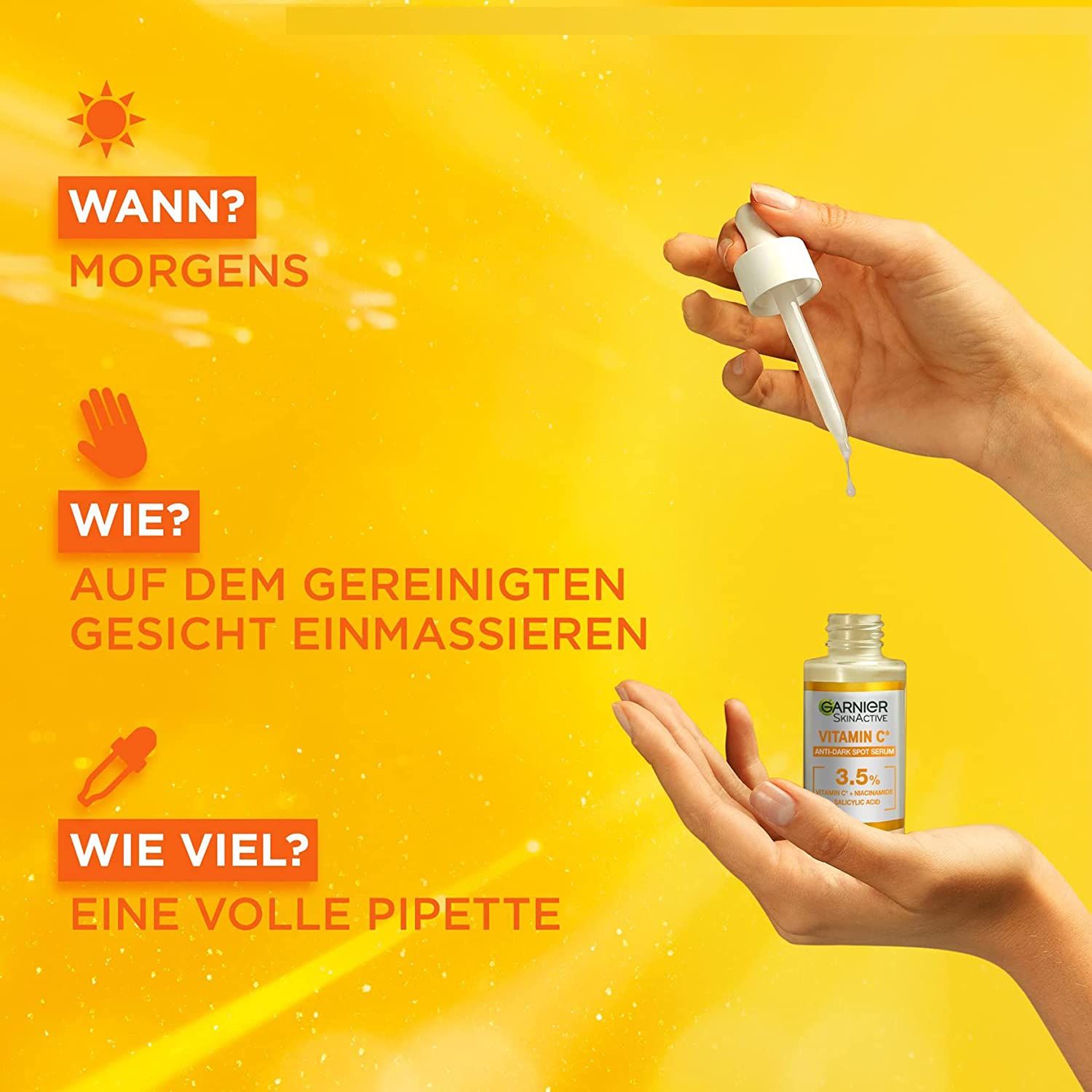 Garnier Skin Naturals Super Serum für Hyperpigmentierung Vitamin c