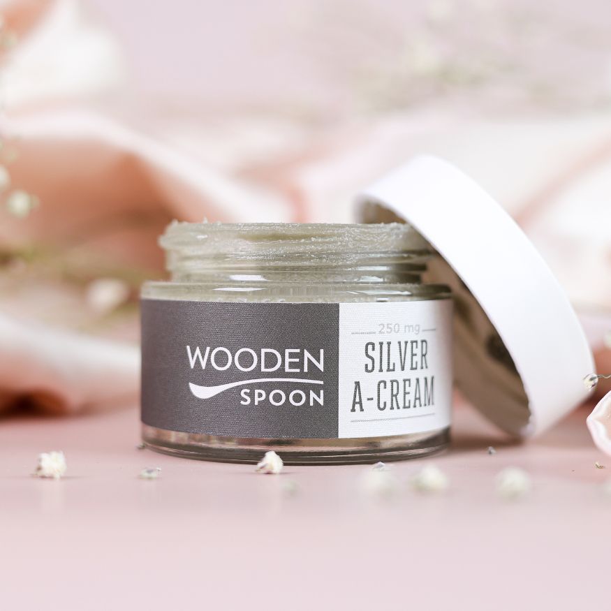 Wooden Spoon intensive beruhigende Creme mit Mikrosilber