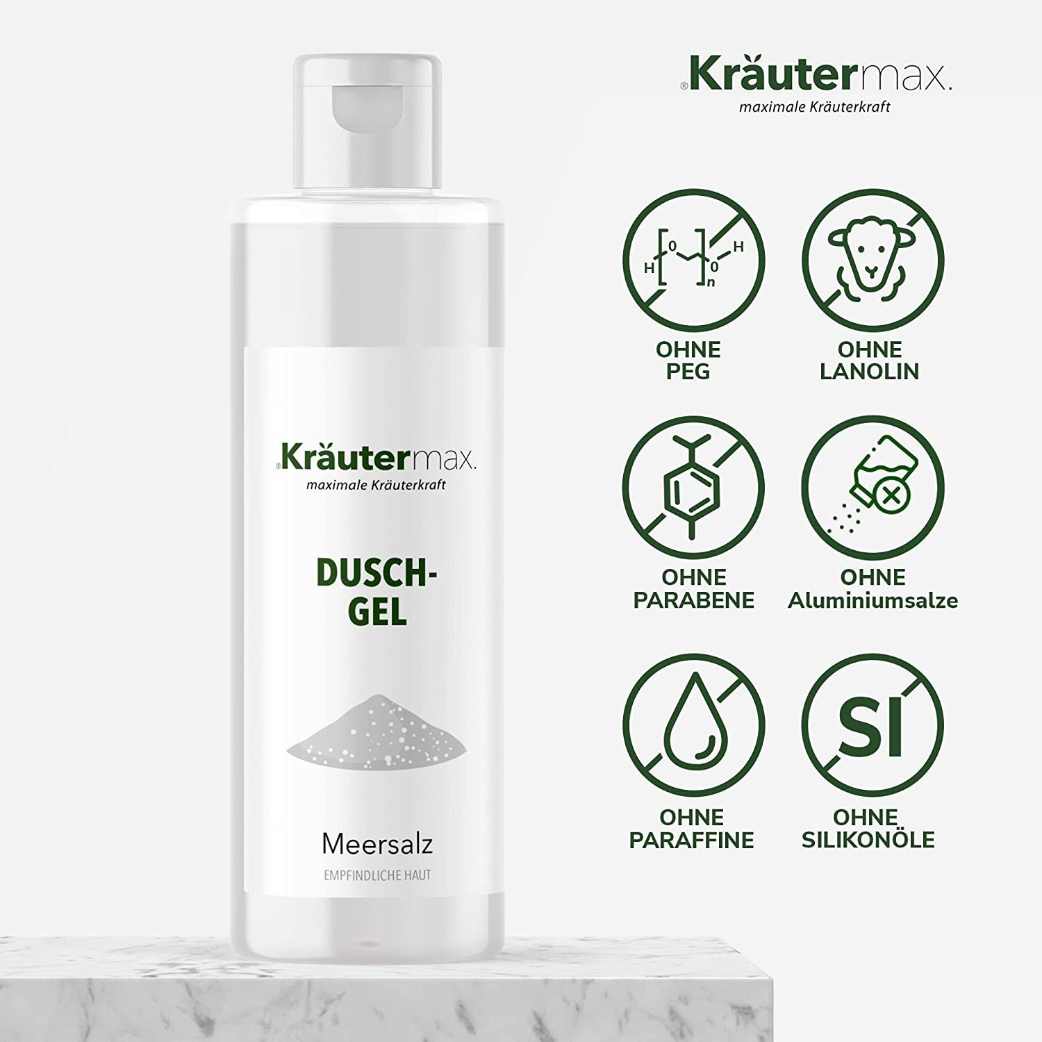 Kräutermax Duschgel Meersalz 250 ml