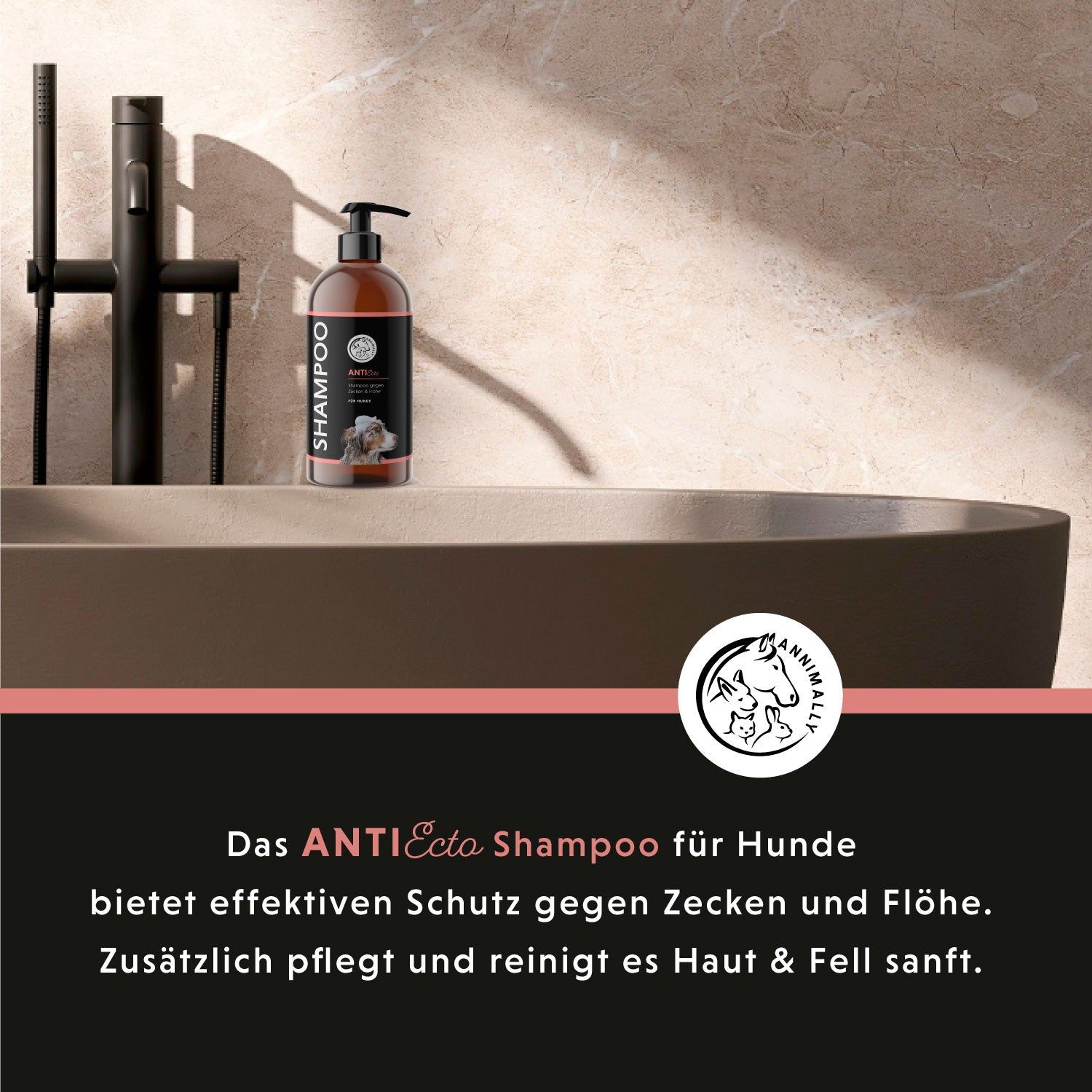 Annimally Anti Ecto Zecken- & Floh-Shampoo 500 ml Shampoo