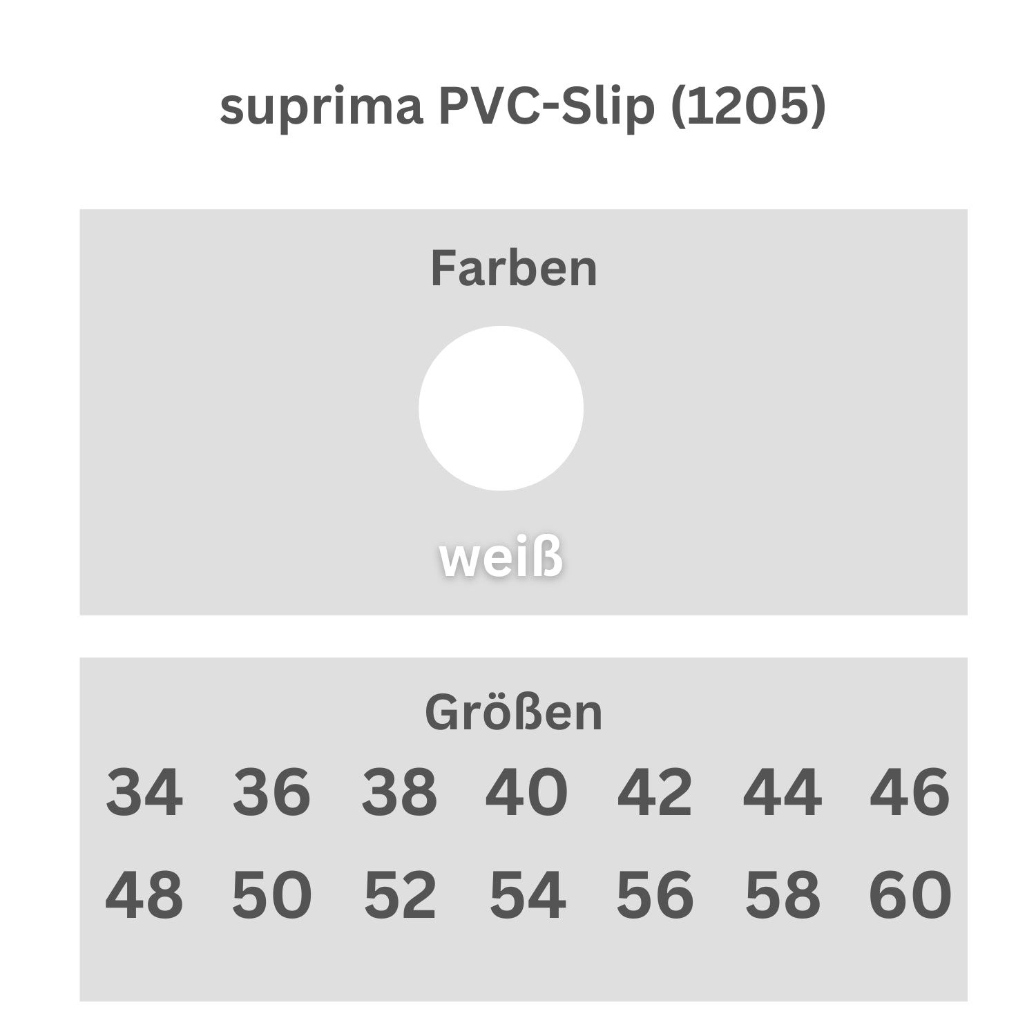 Suprima Inkontinenz-Slip Schlupfform aus PVC in Weiß
