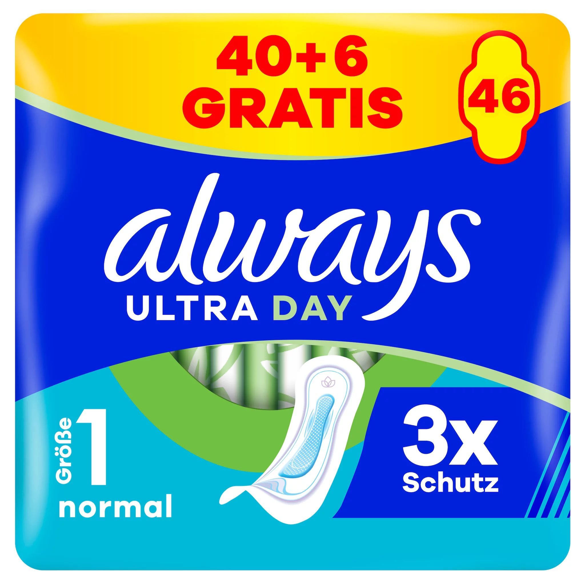 always Ultra Binde Normal Gigapack 40+6 Gratis Binden 46 St