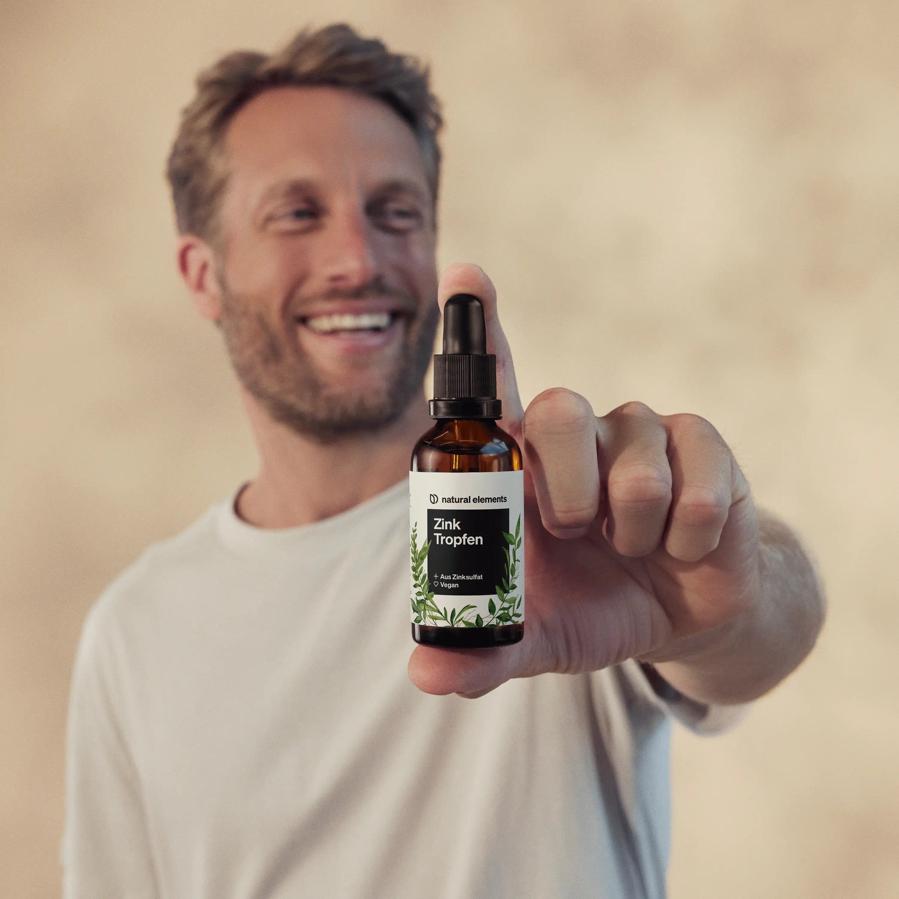 natural elements Zink Tropfen – 100ml – 15mg/Tagesdosis – Ionisches Zink (Zinksulfat) – Ohne Alkohol