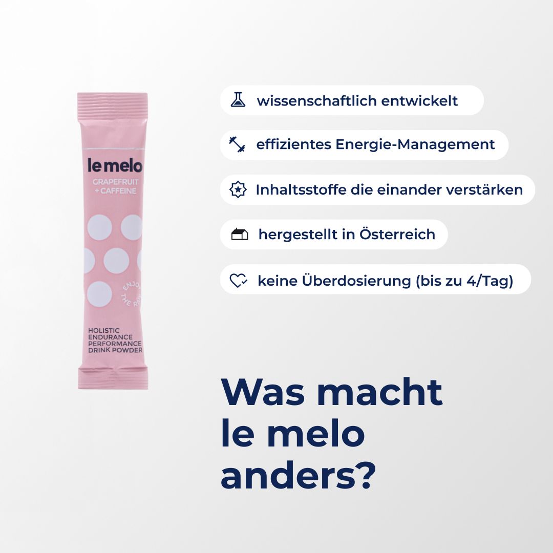 le melo PINK GRAPEFRUIT- funktionale Hydration mit Koffein