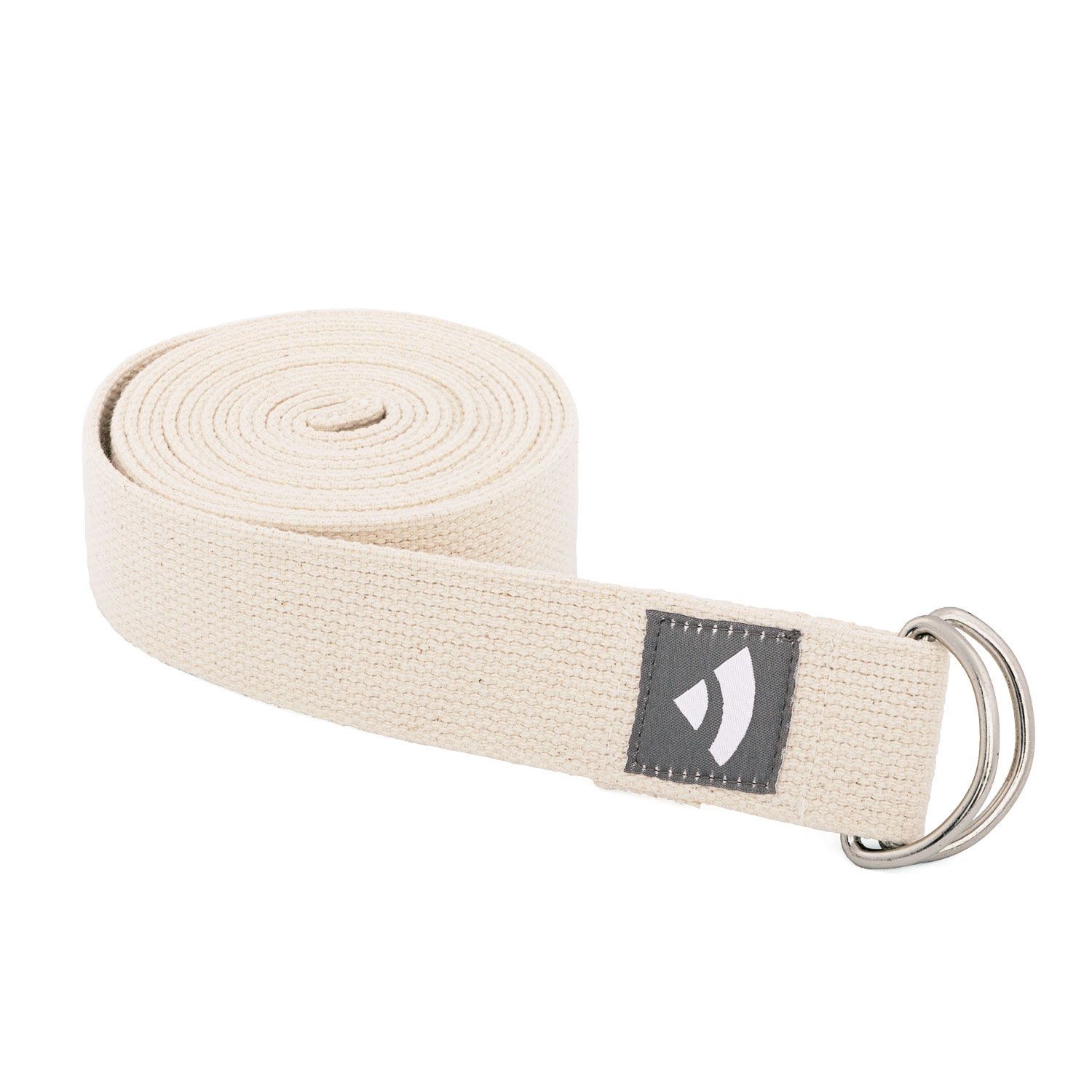 Asana Belt XL (Pro) aus Baumwolle mit Metallringen, natur 912-Mrn