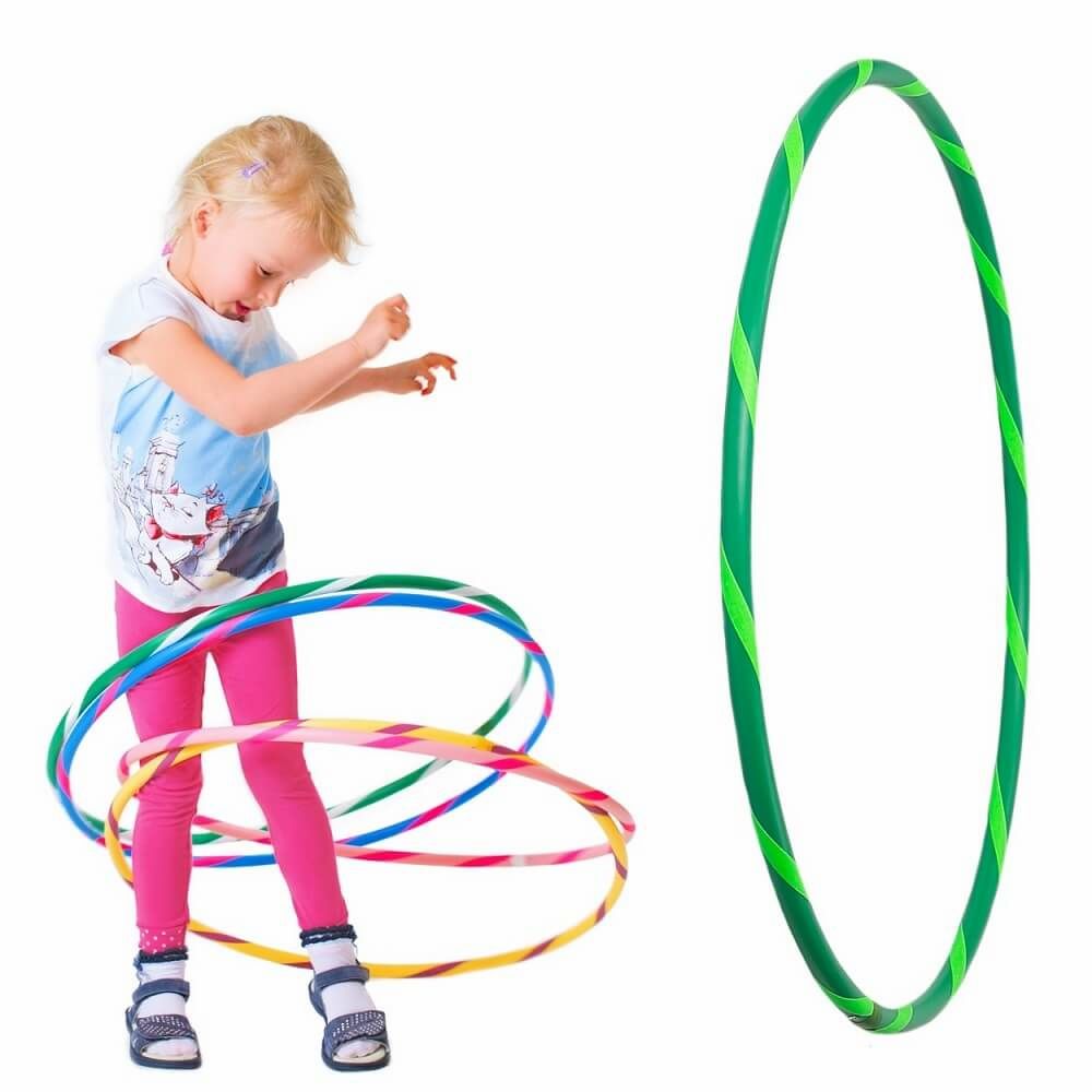 Hoopomania Kinder-Hula-Hoop mit Grip-Tape | Ø 70 cm Grün-Grün 1 St