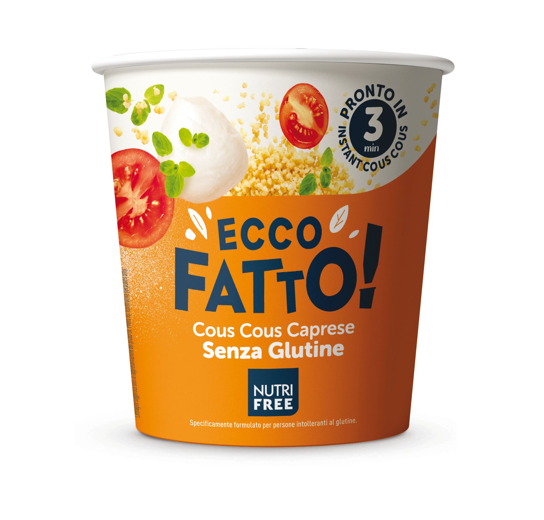 Cous Cous Pronto Senza Glutine gusto Caprese Ecco Fatto - Nutrifree