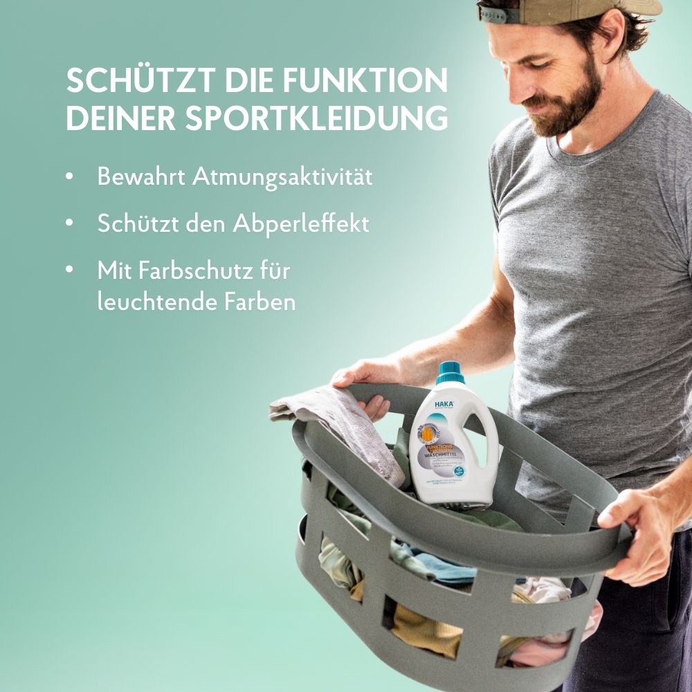 HAKA Funktionstextilien Waschmittel für Sport und Outdoorbekleidung