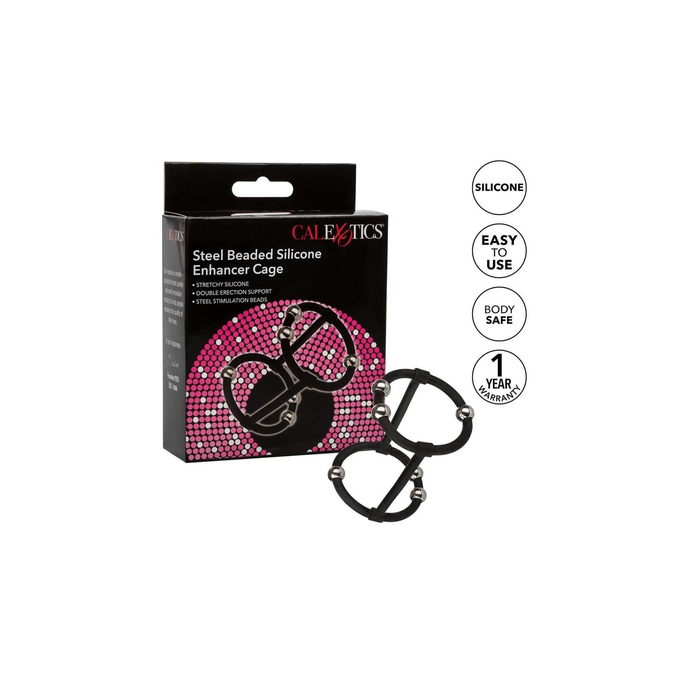 CalExotics - Beaded Silicone Enhancer Cage