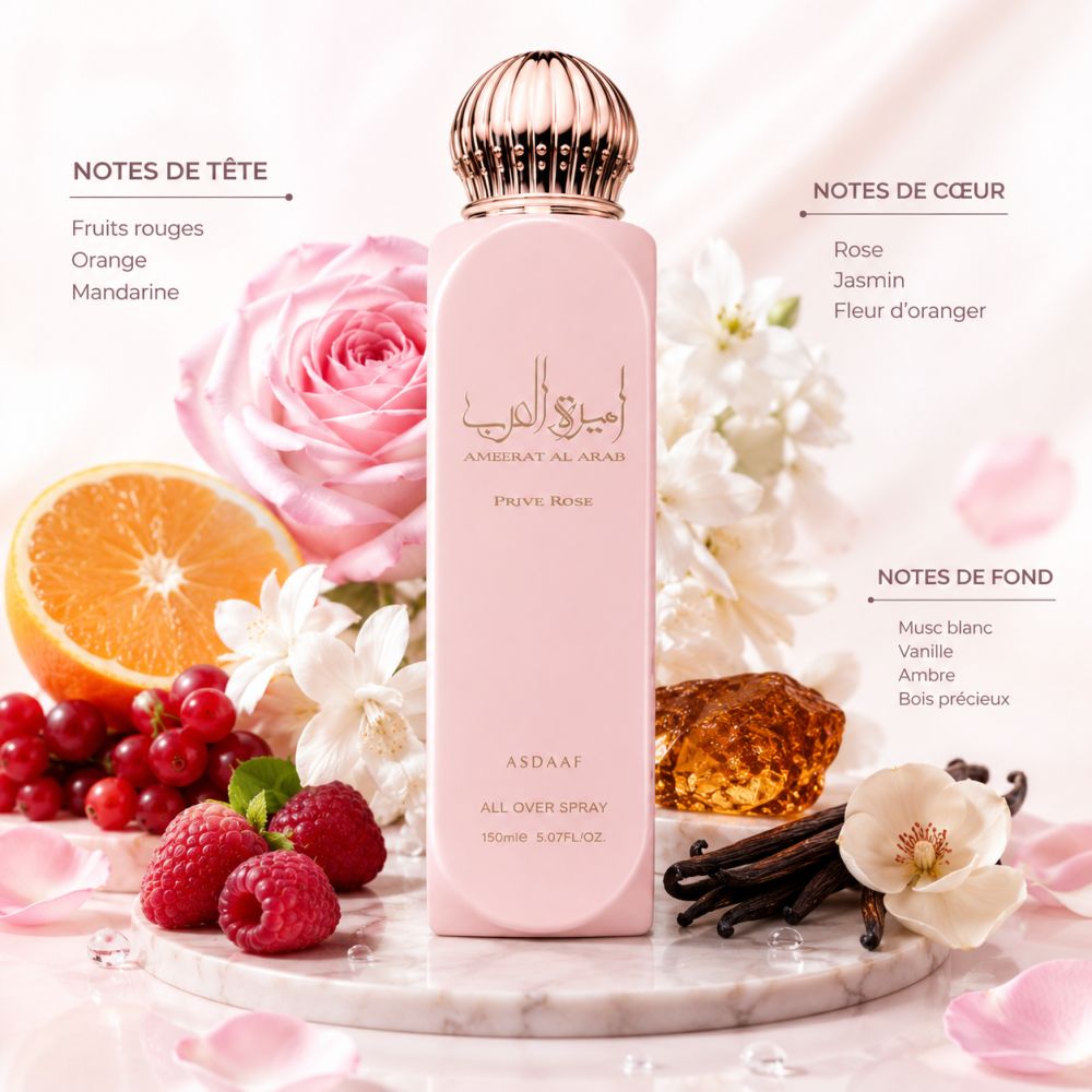 Lattafa - Ameerat Al Arab Privé Rose Körperspray
