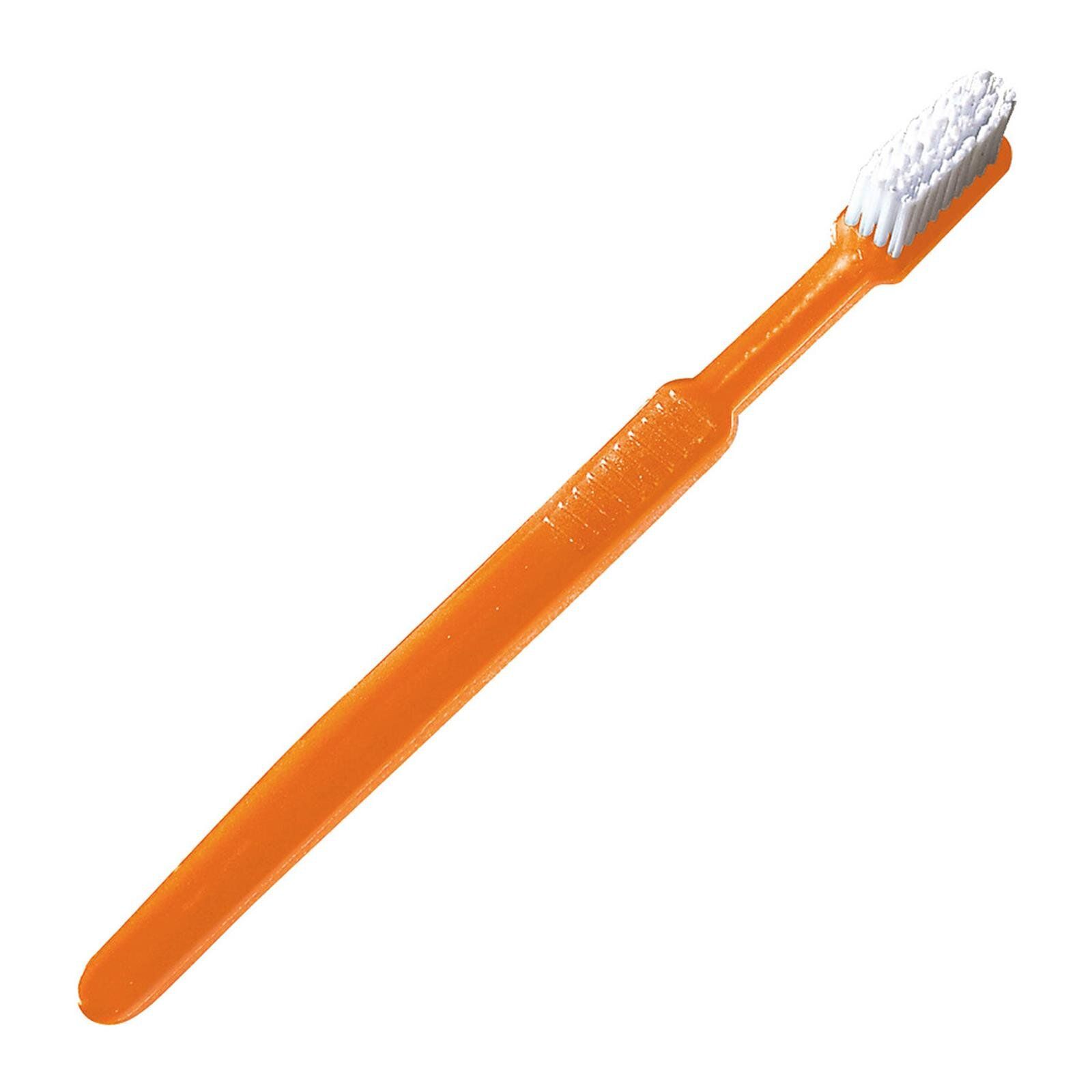 Ratiomed Einmal-Zahnbürste mit Zahnpasta orange