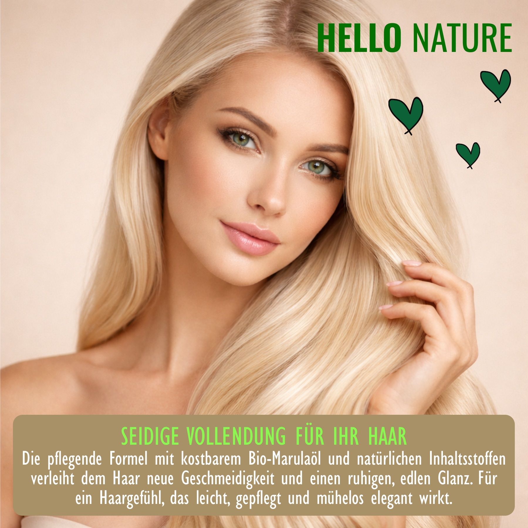 Hello Nature Haarspülung Marula Öl für Haarpflege Regeneration