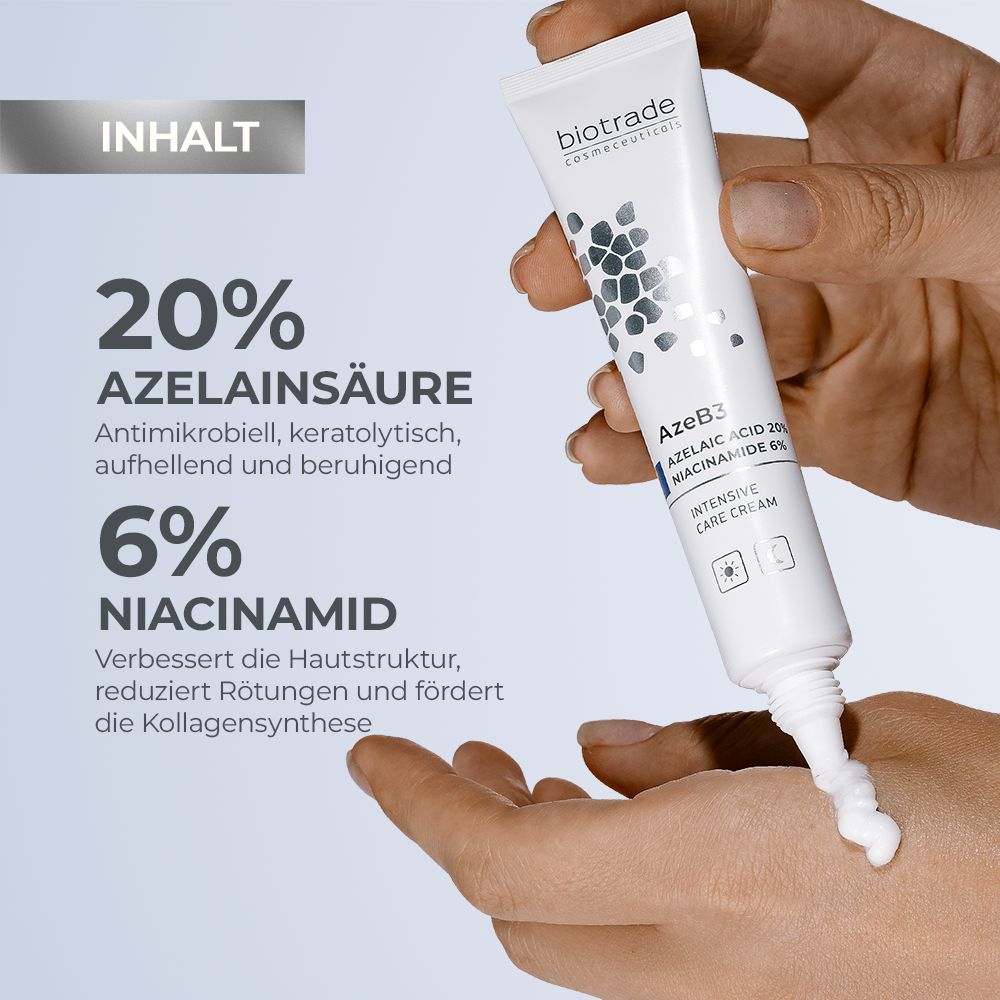Biotrade AzeB3 Intensivpflegecreme mit Azelainsäure und Niacinamid