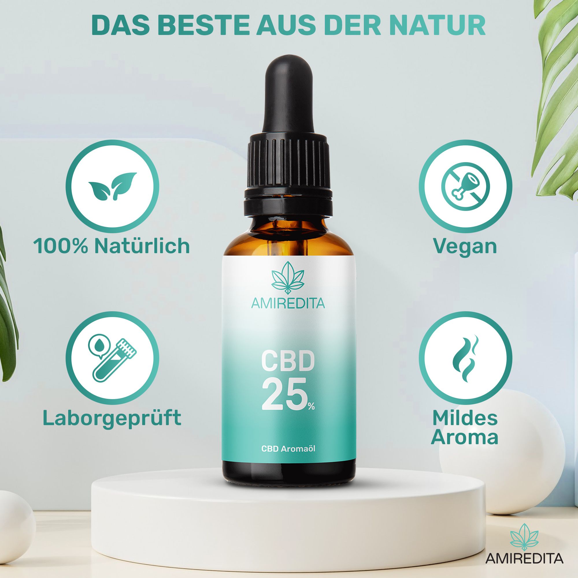 Amiredita CBD Öl 25% Breitspektrum